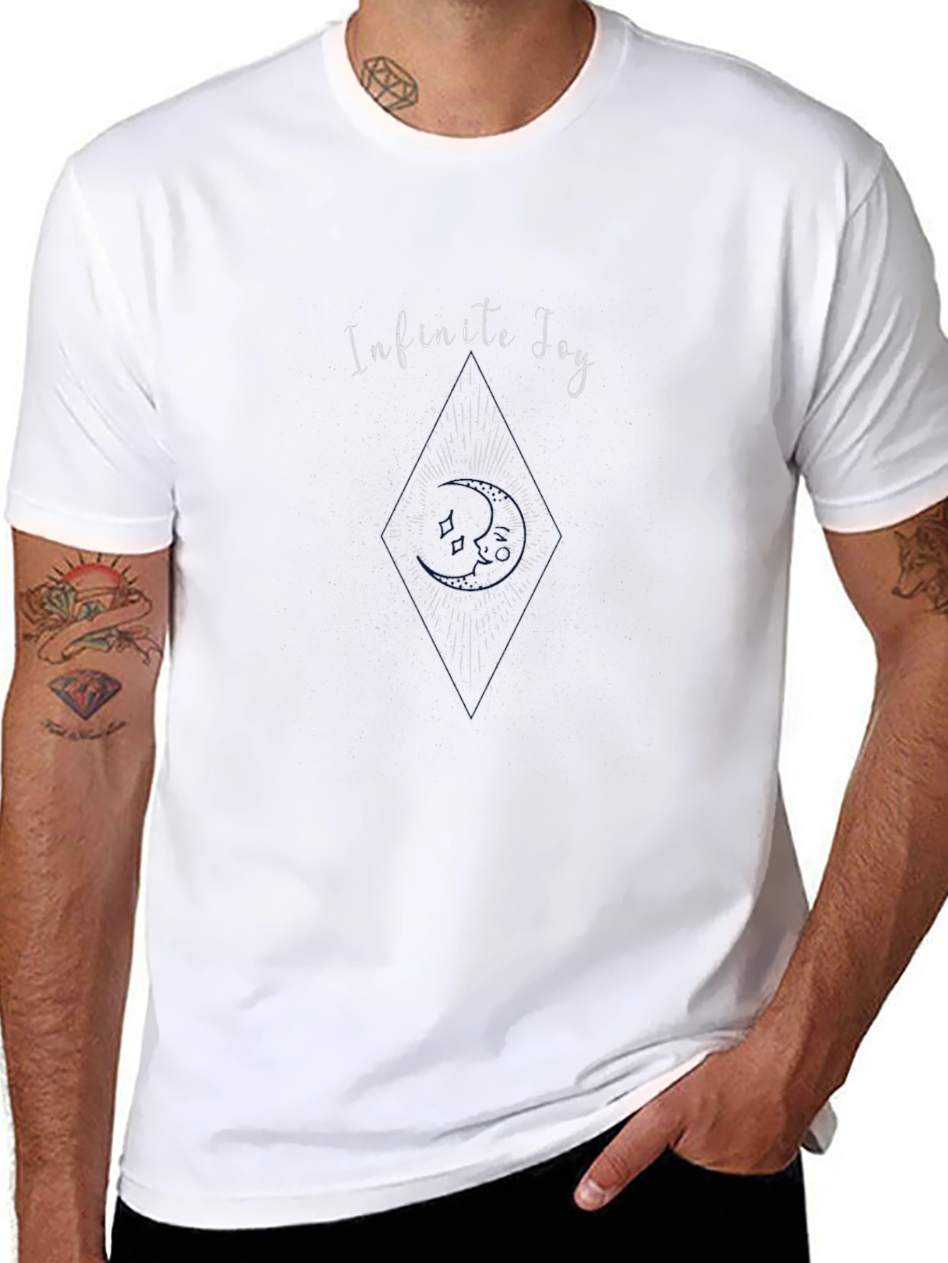 Infinite Joy Graphic Black T-Shirt