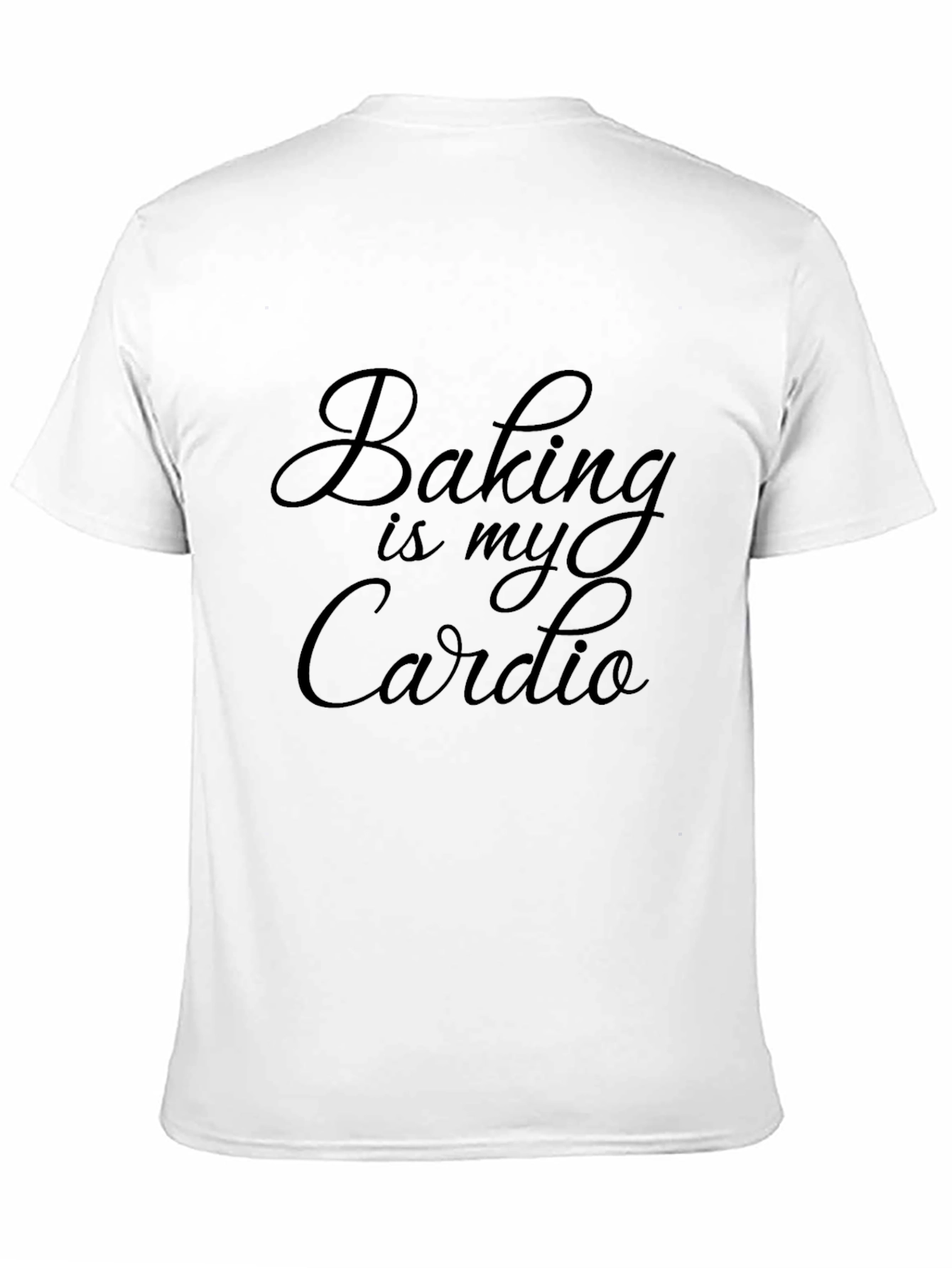 Baking is My Cardio - Mens Black T-Shirt