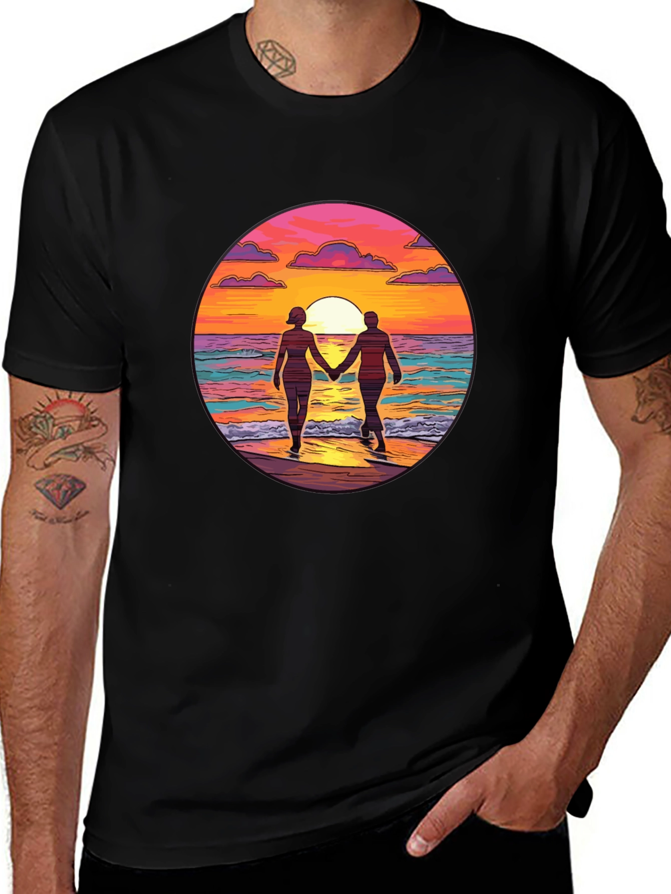 Sunset Romance Graphic Tee