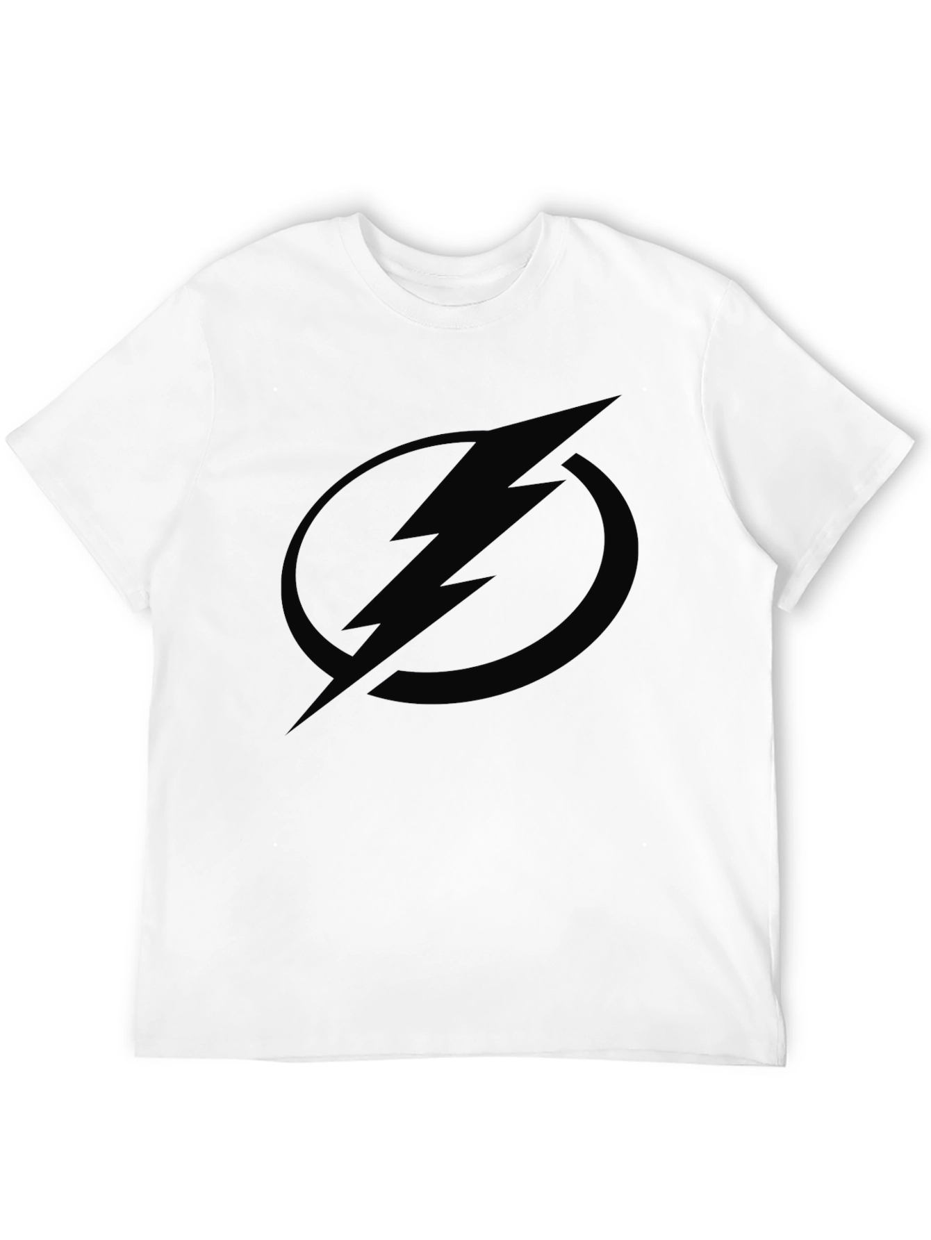 Black Lightning Bolt Graphic Tee - Modern Casual Style