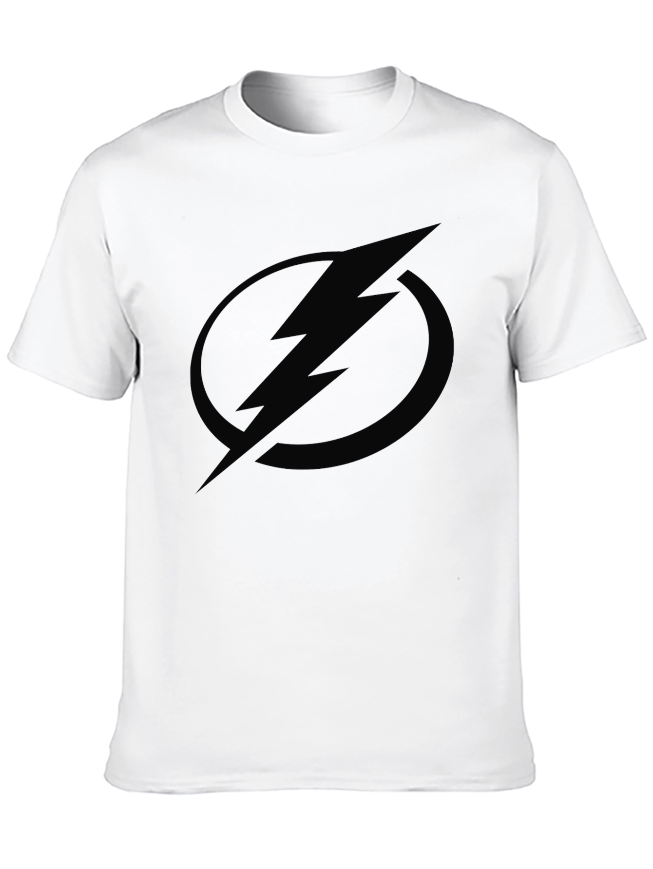 Black Lightning Bolt Graphic Tee - Modern Casual Style