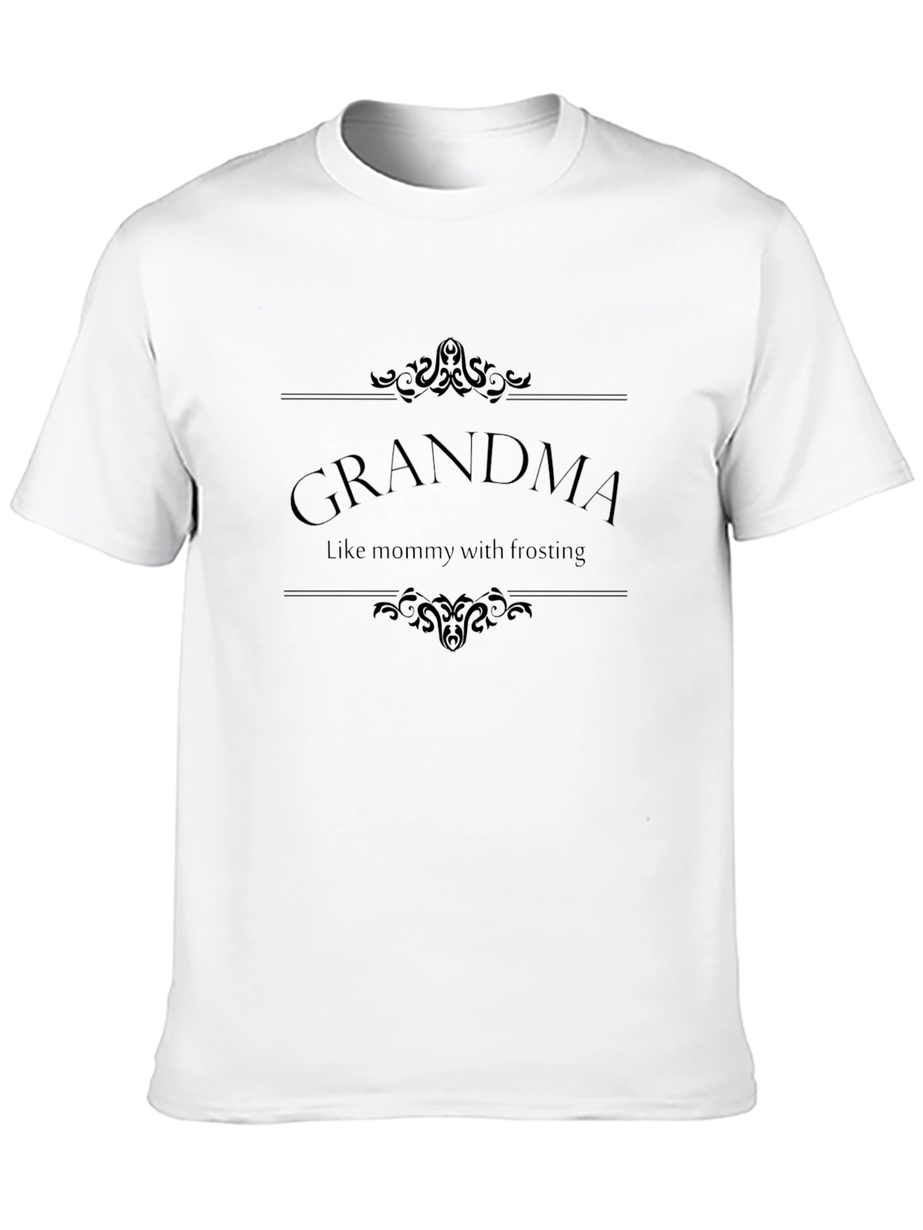 Grandma Like Mommy with Frosting Black Tee