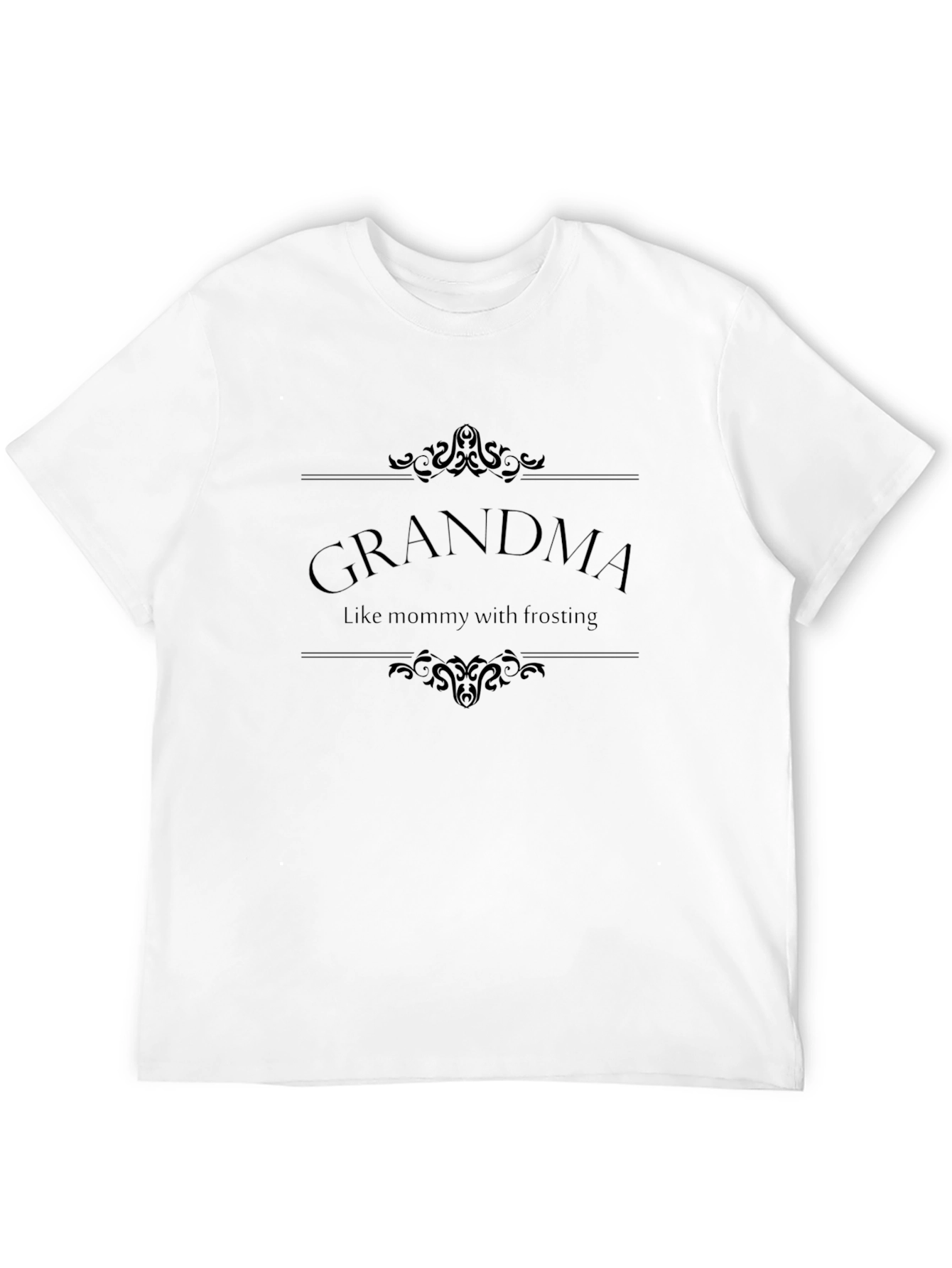Grandma Like Mommy with Frosting Black Tee