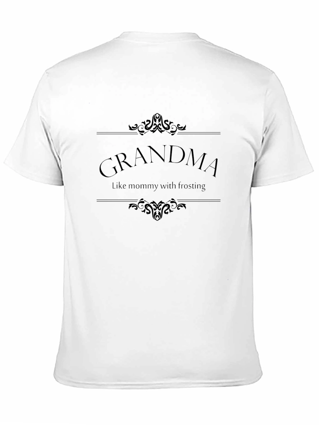 Grandma Like Mommy with Frosting Black Tee