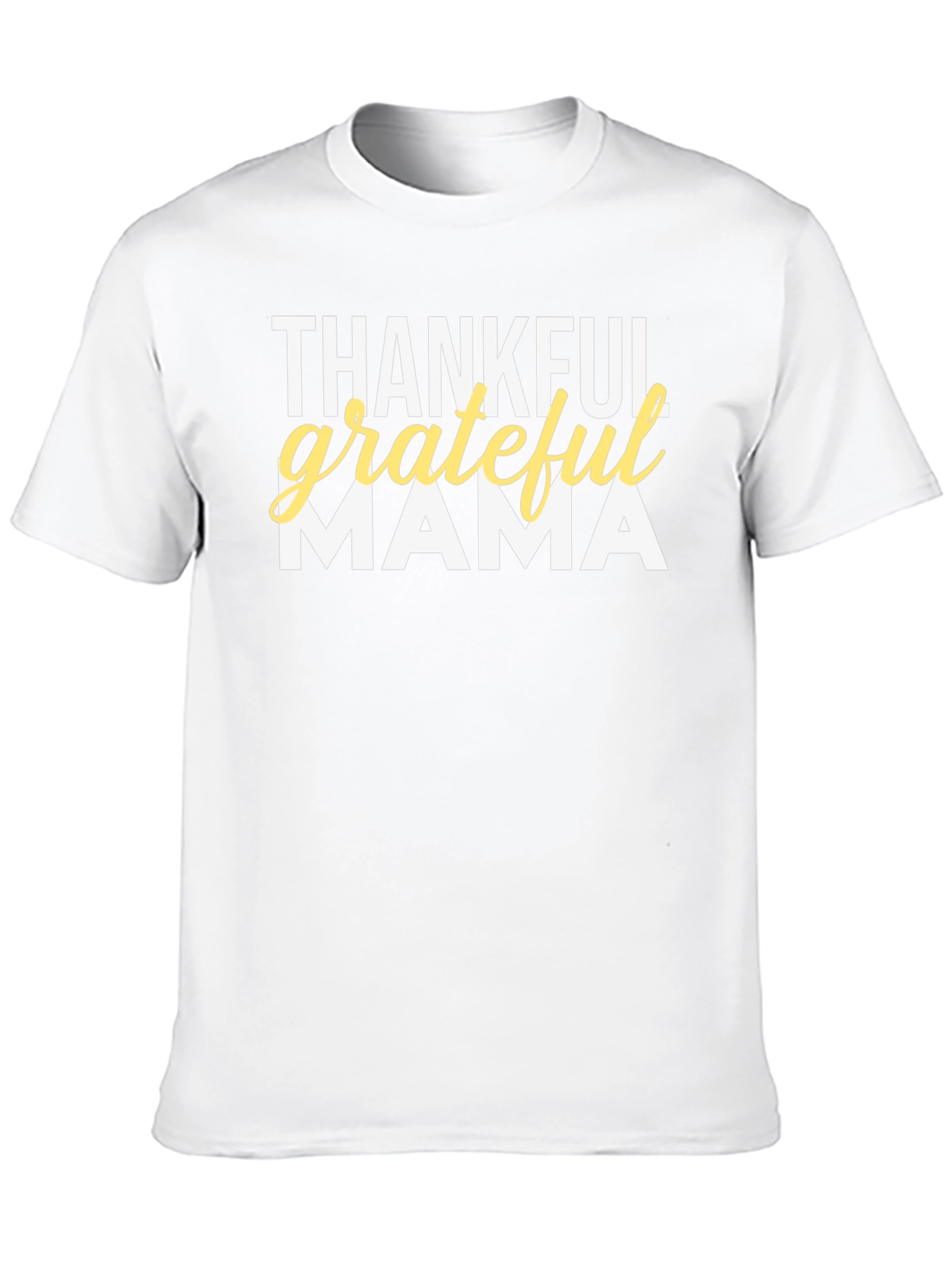 Thankful Grateful Mama T-Shirt - Black