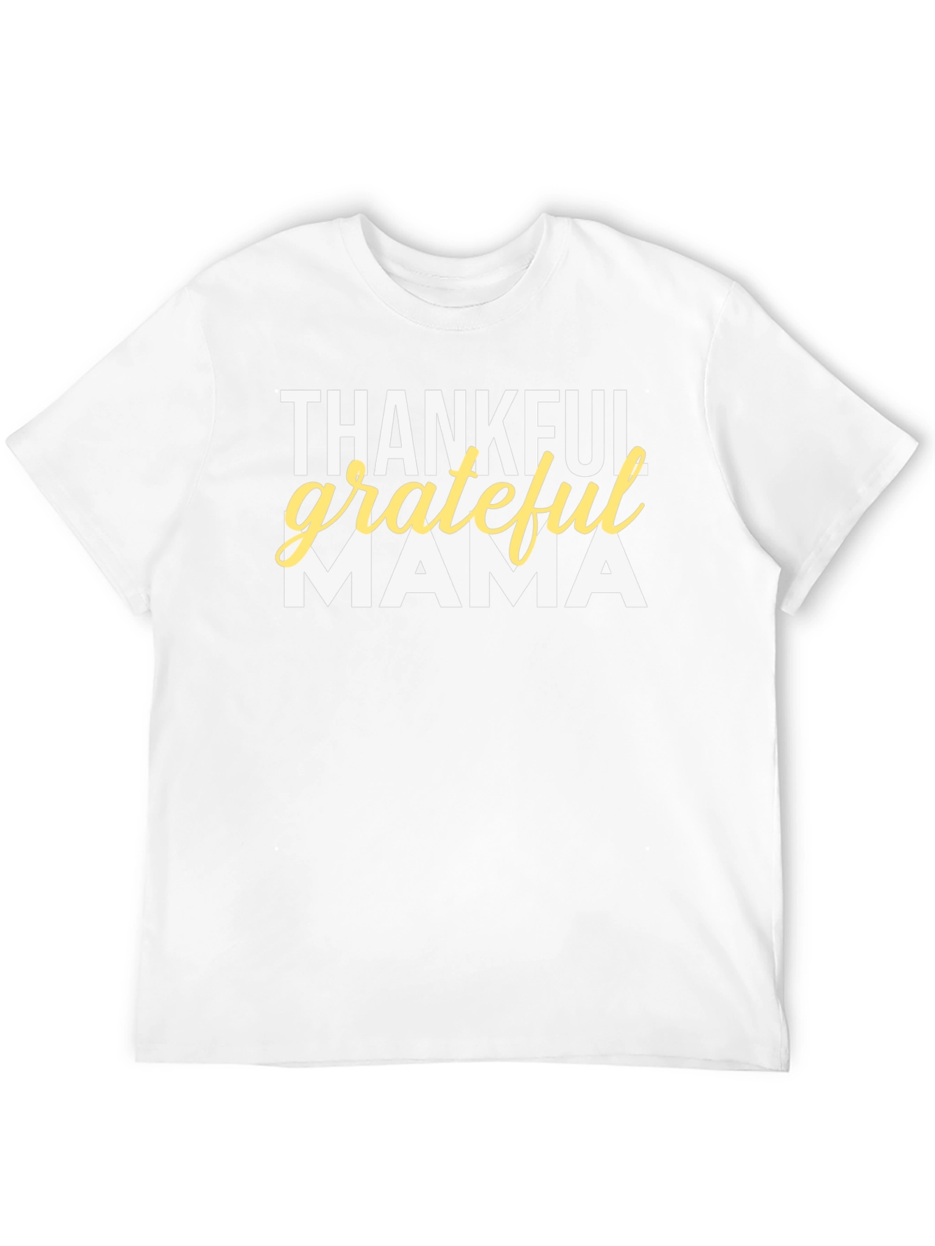 Thankful Grateful Mama T-Shirt - Black