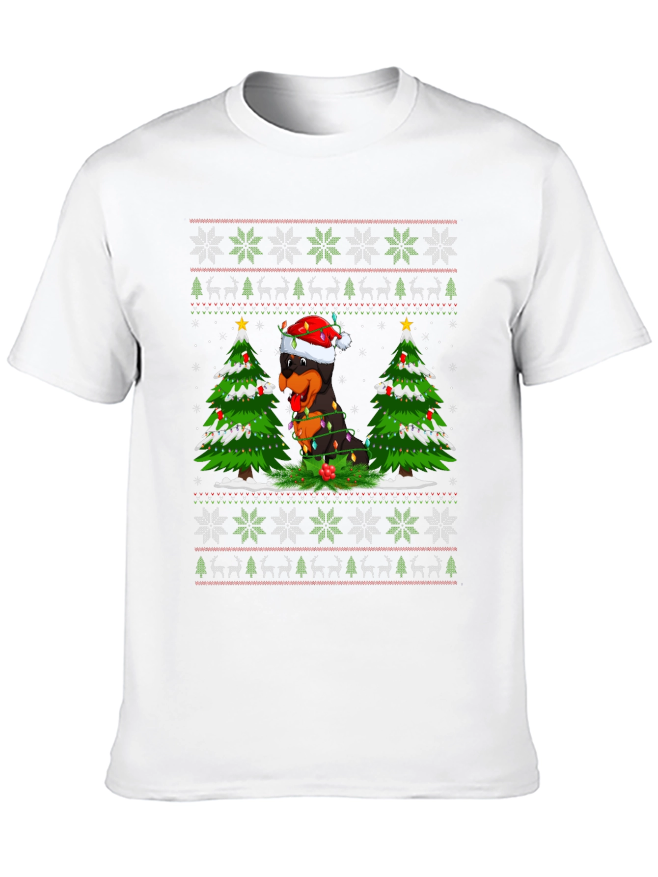 Rottweiler Christmas Sweater T-Shirt