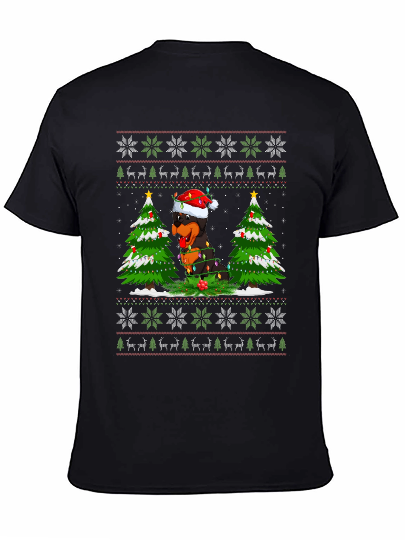 Rottweiler Christmas Sweater T-Shirt