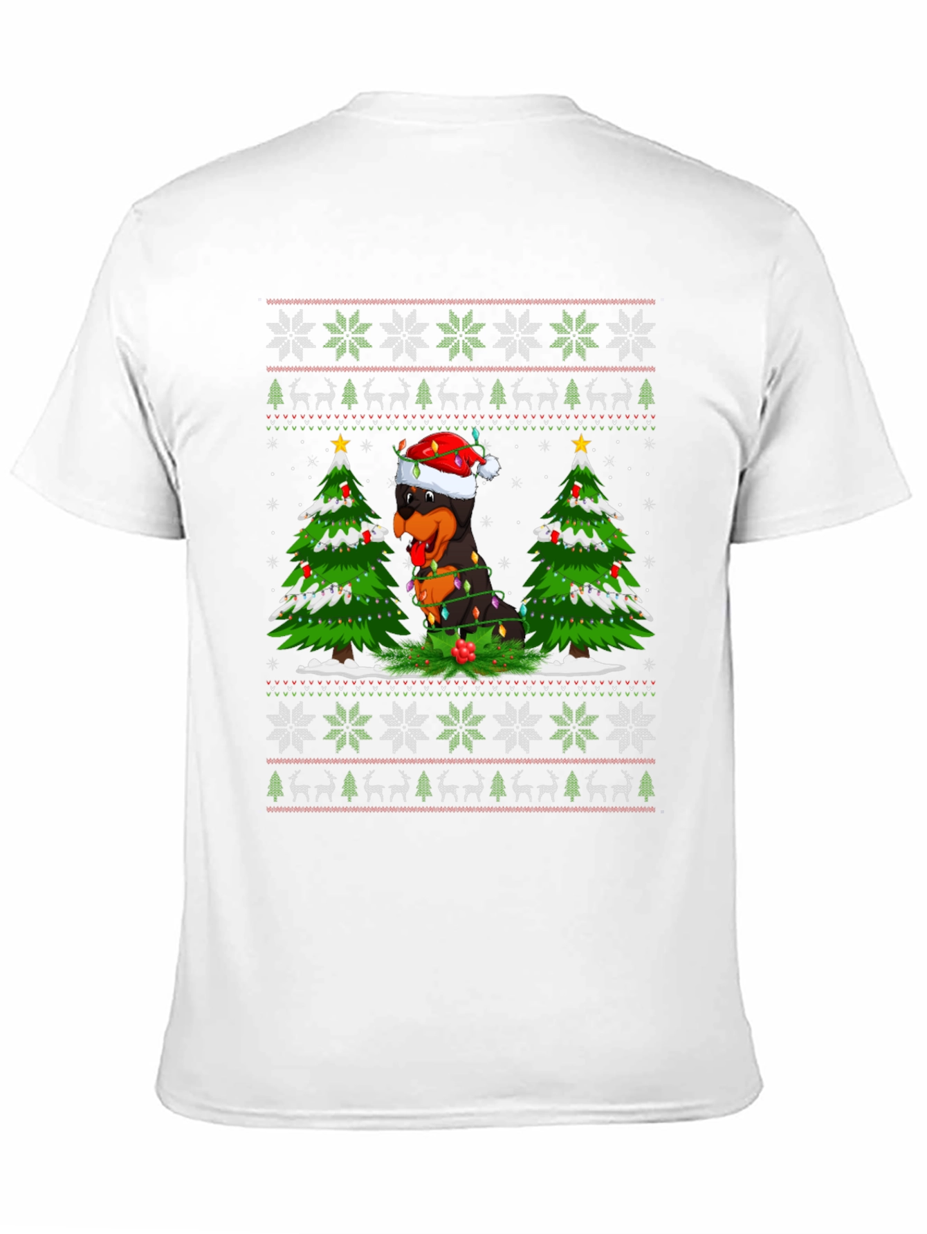 Rottweiler Christmas Sweater T-Shirt