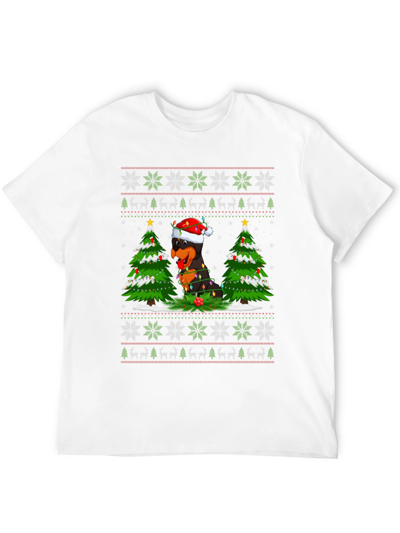 Rottweiler Christmas Sweater T-Shirt