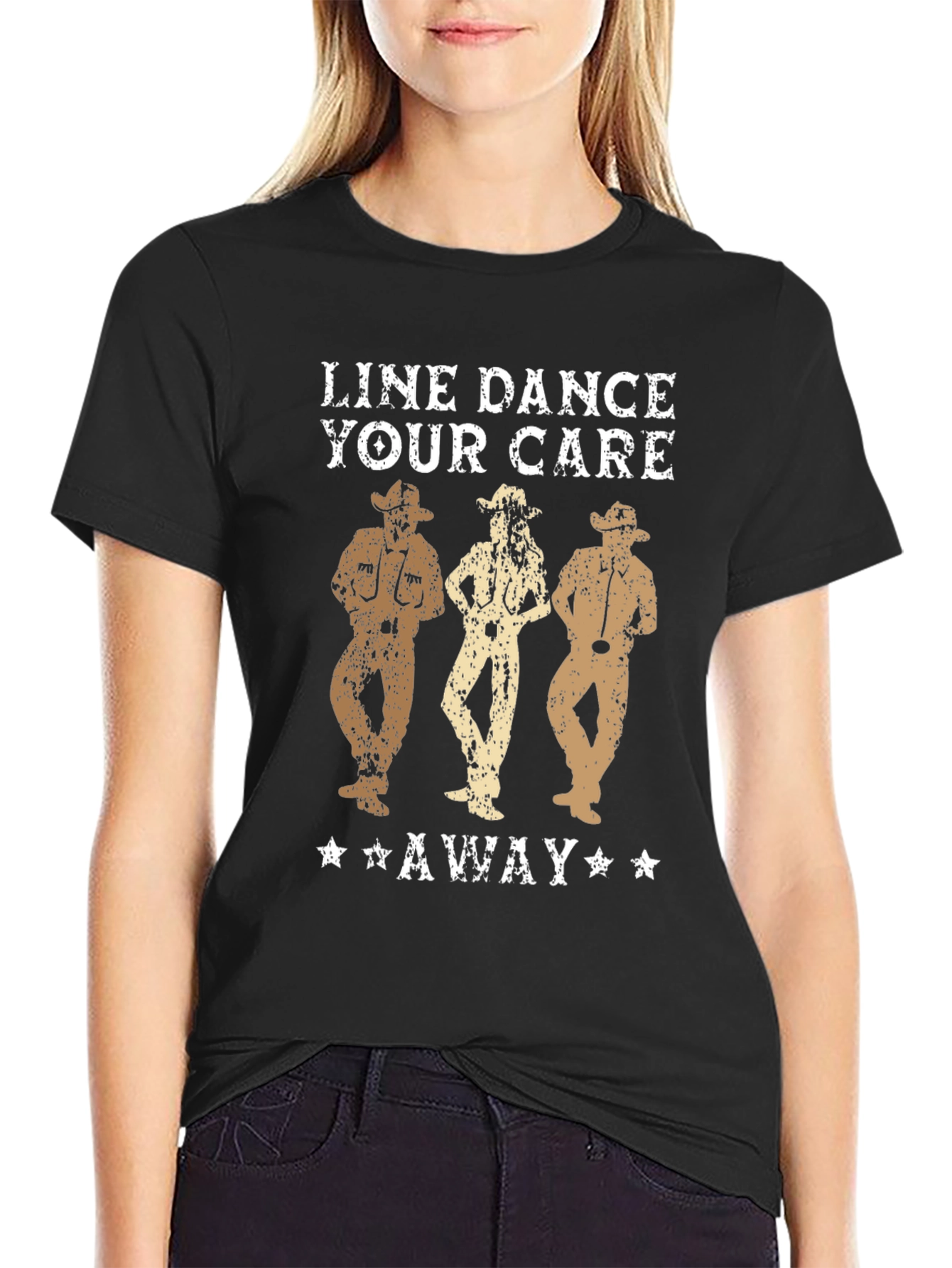 Line Dance Your Care Away T-Shirt