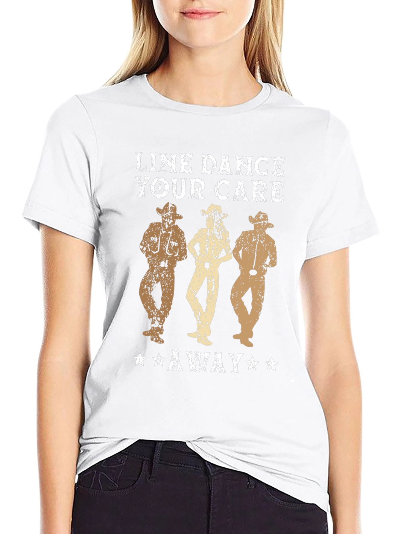 Line Dance Your Care Away T-Shirt