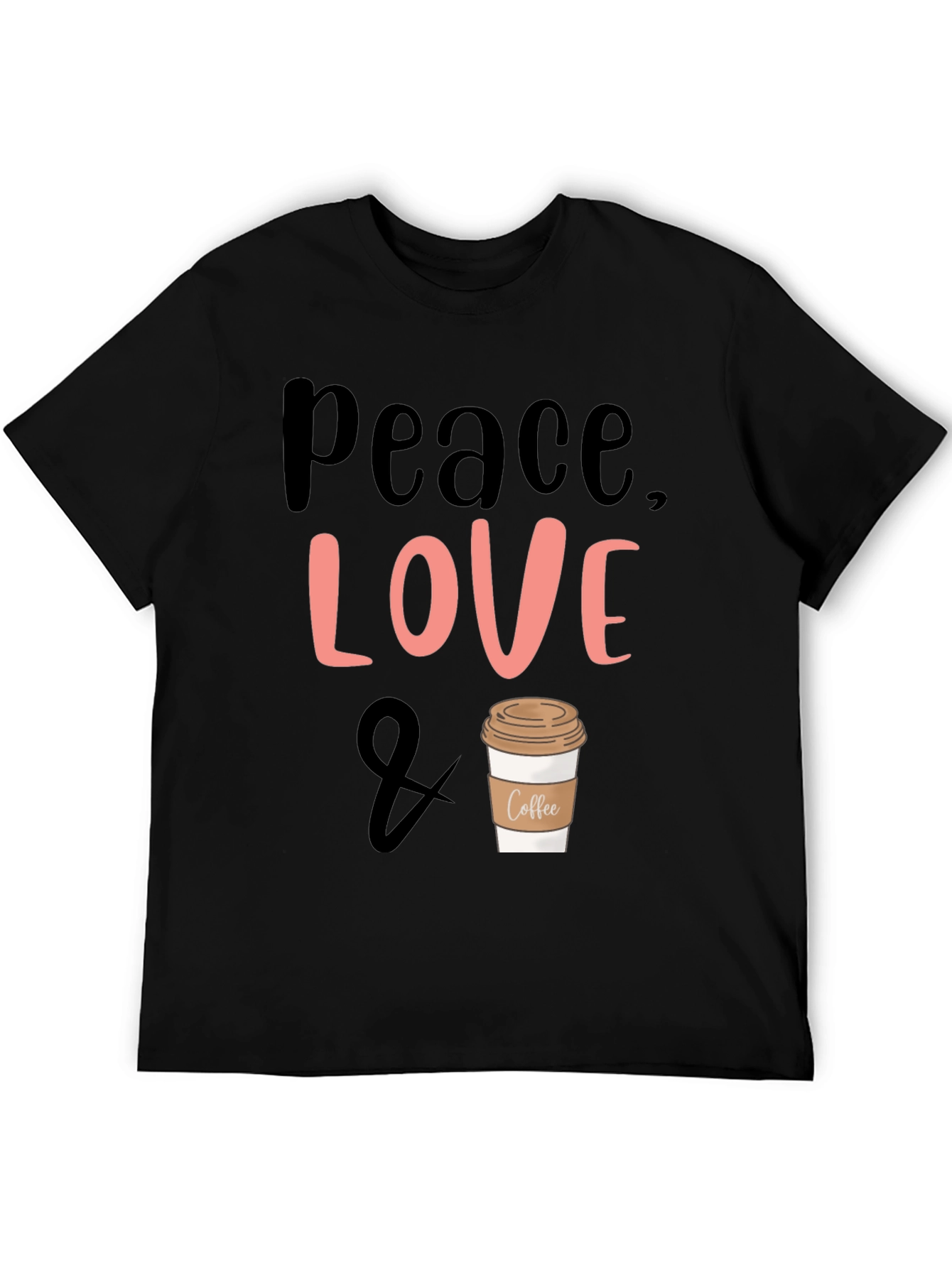 Peace Love & Coffee Graphic Tee