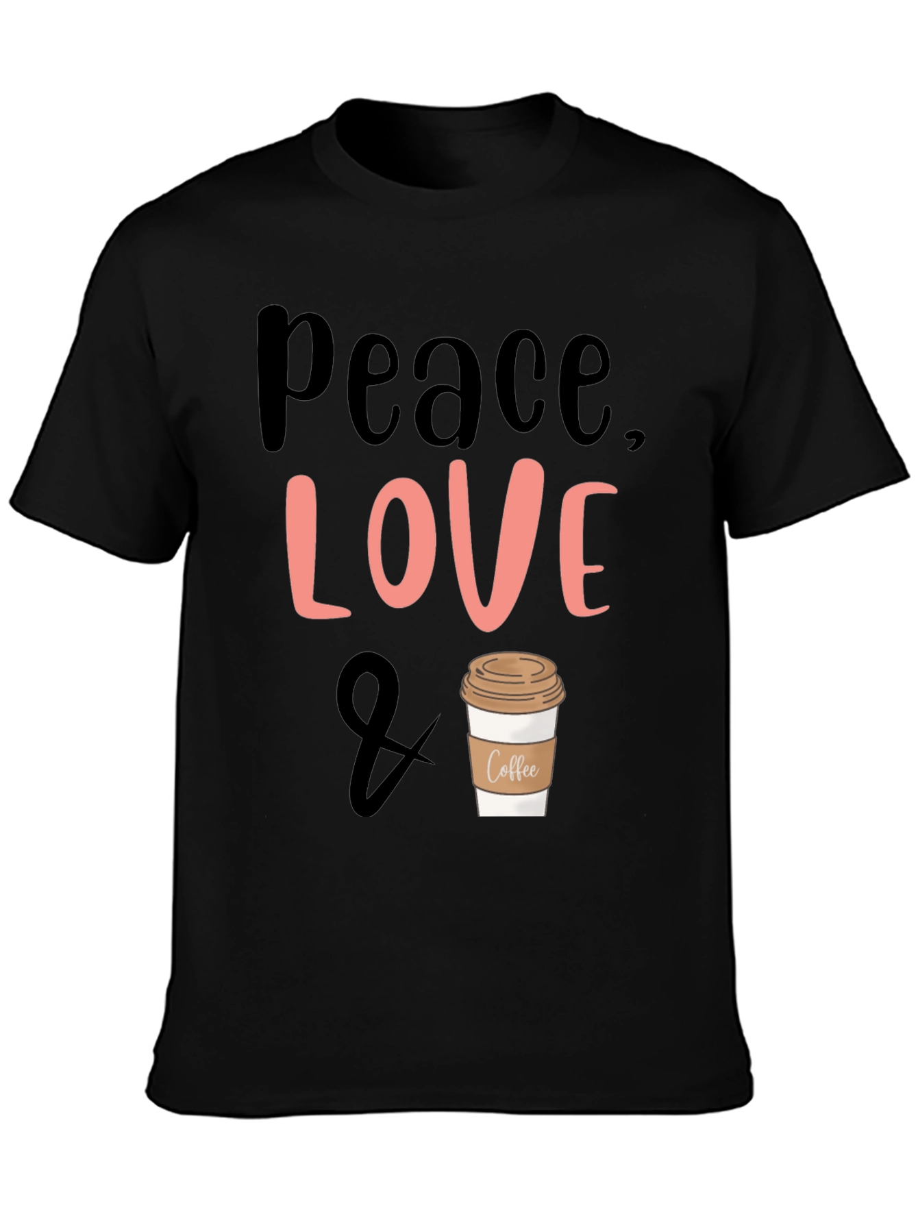 Peace Love & Coffee Graphic Tee