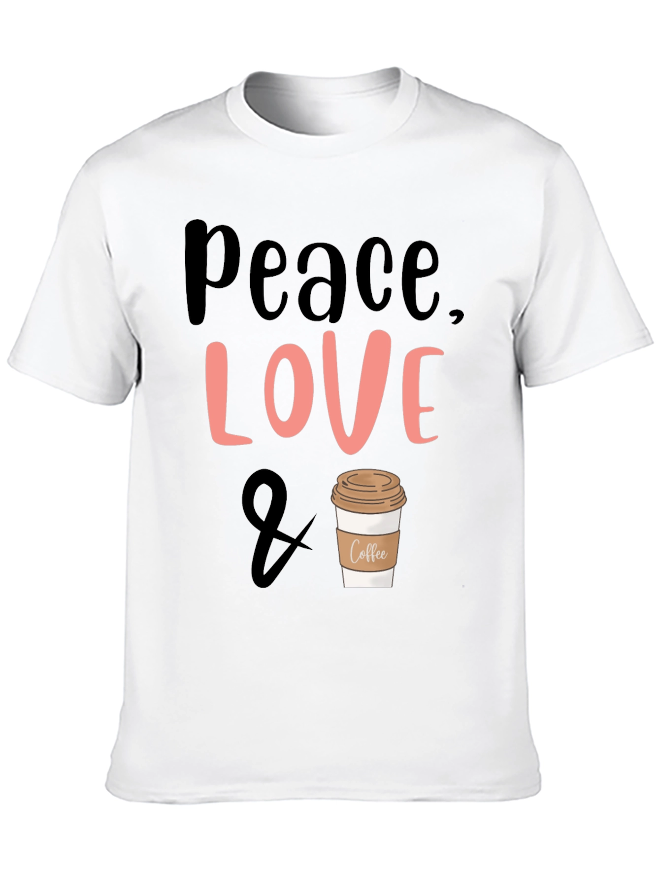 Peace Love & Coffee Graphic Tee