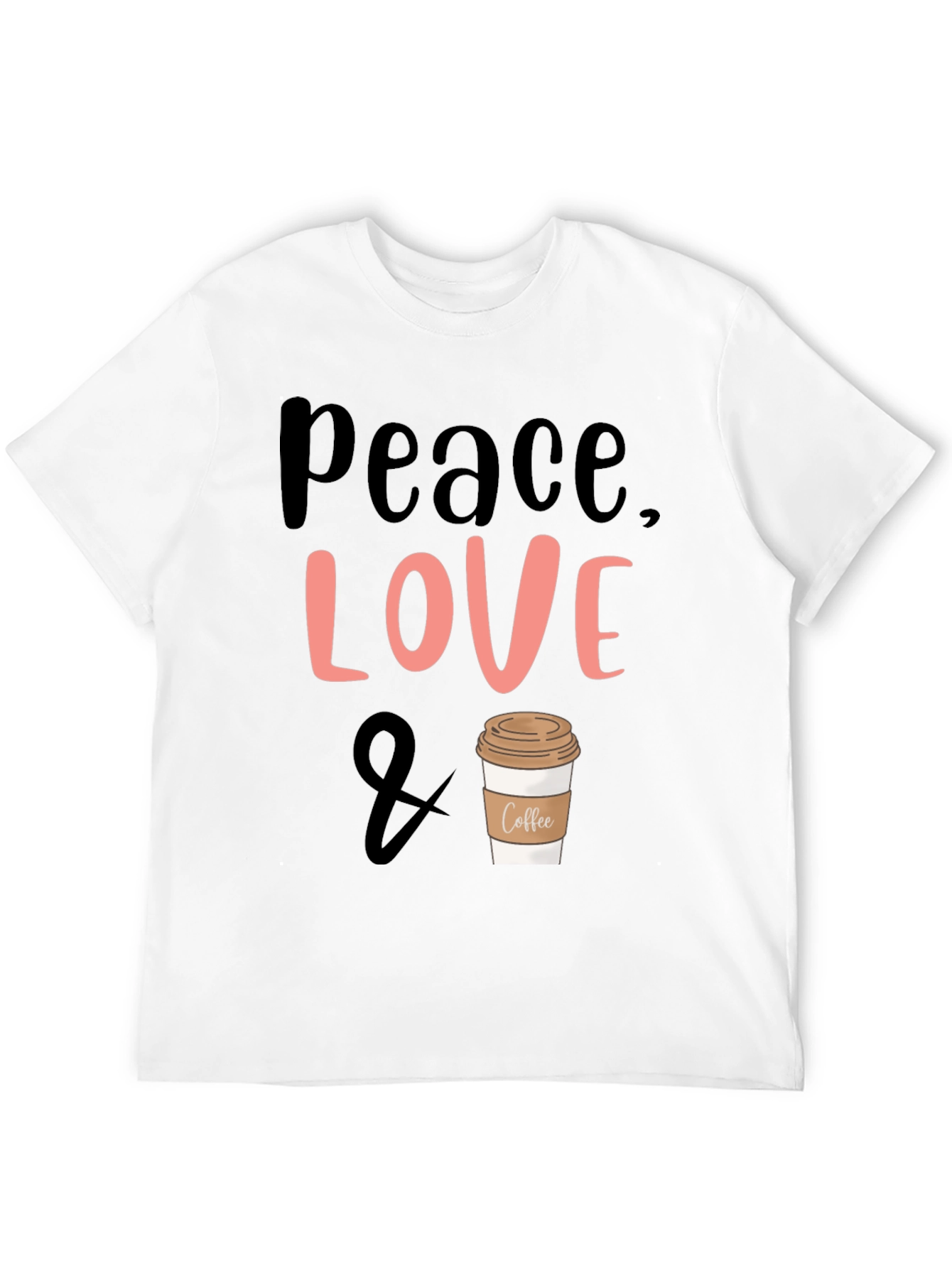 Peace Love & Coffee Graphic Tee