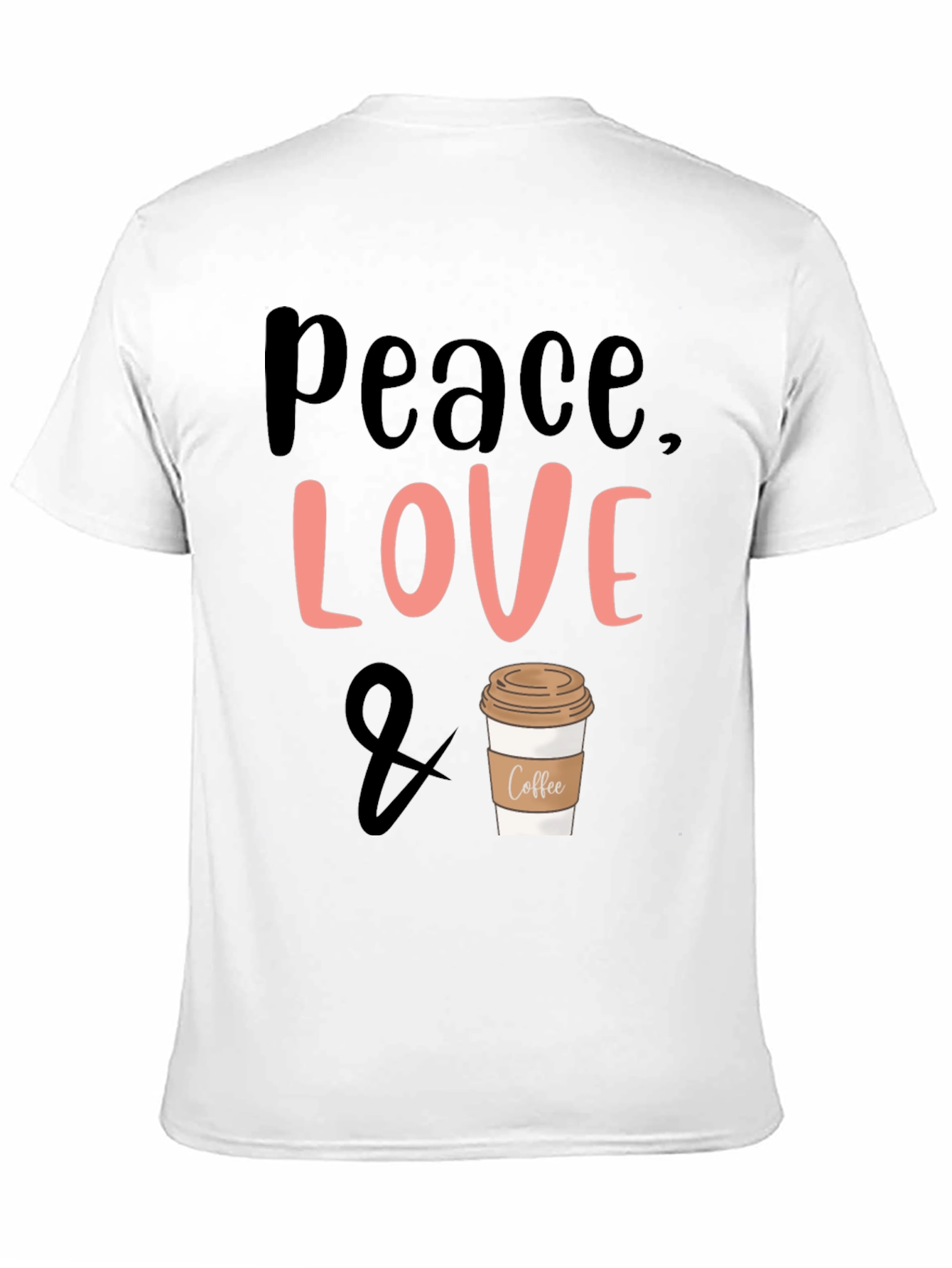 Peace Love & Coffee Graphic Tee