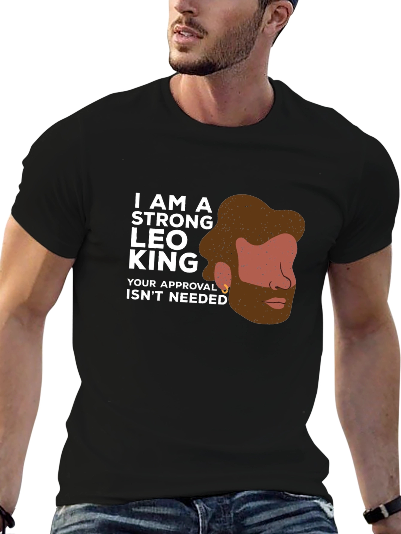 Strong Leo King Graphic T-Shirt