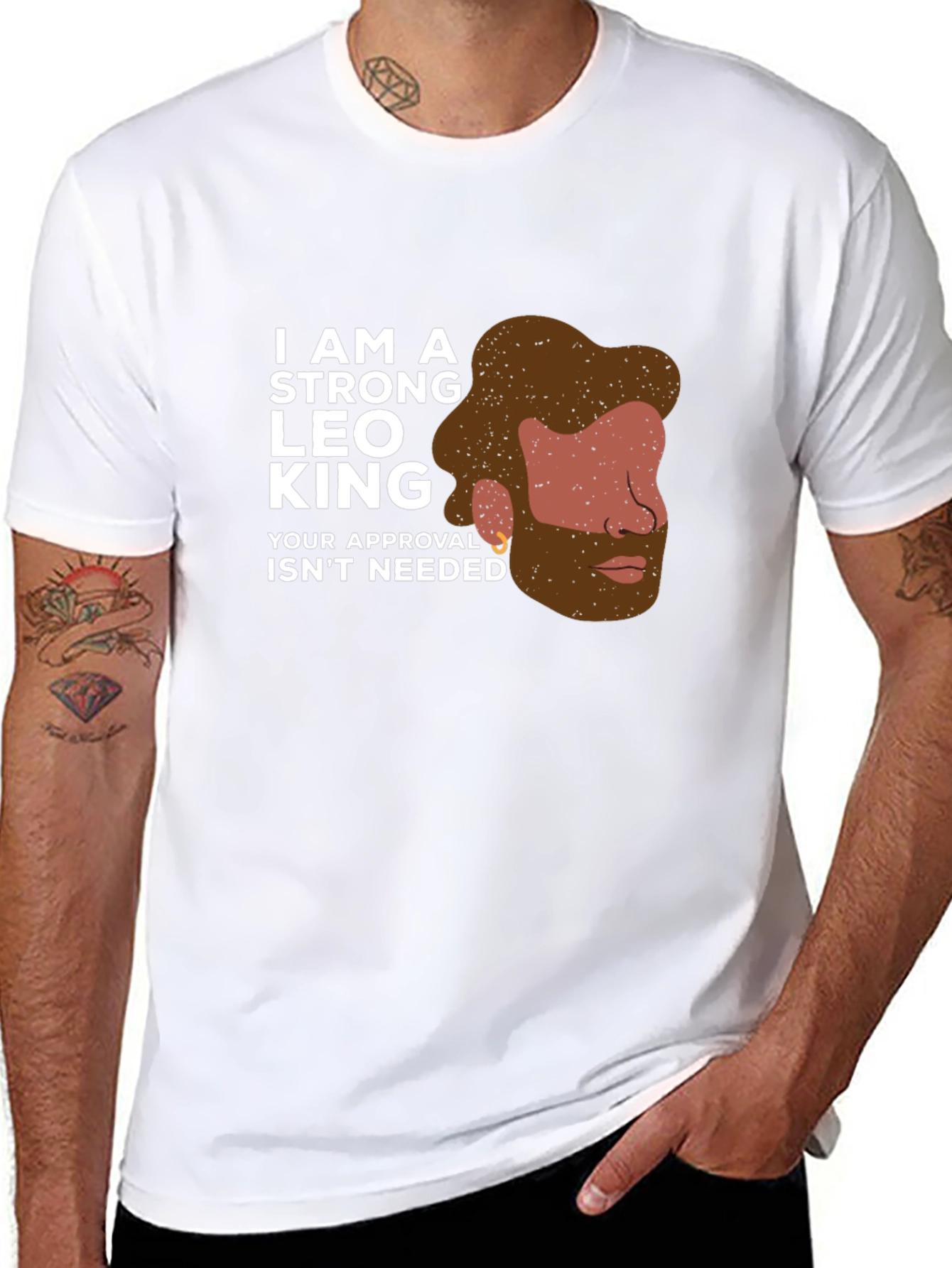 Strong Leo King Graphic T-Shirt
