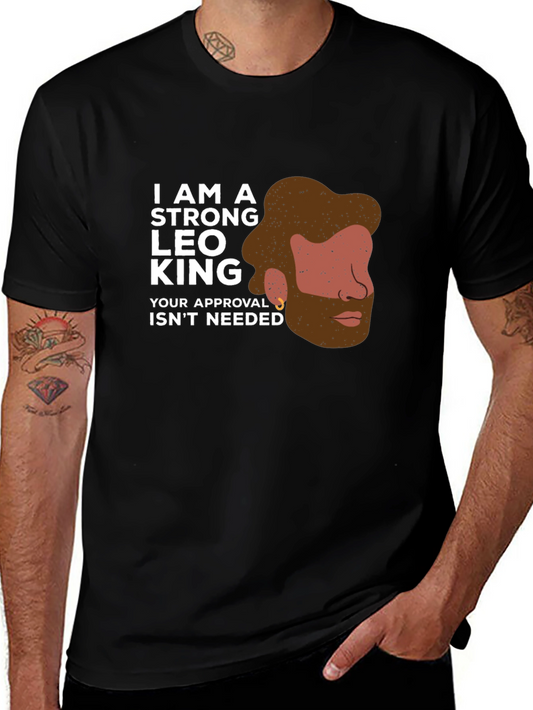 Strong Leo King Graphic T-Shirt
