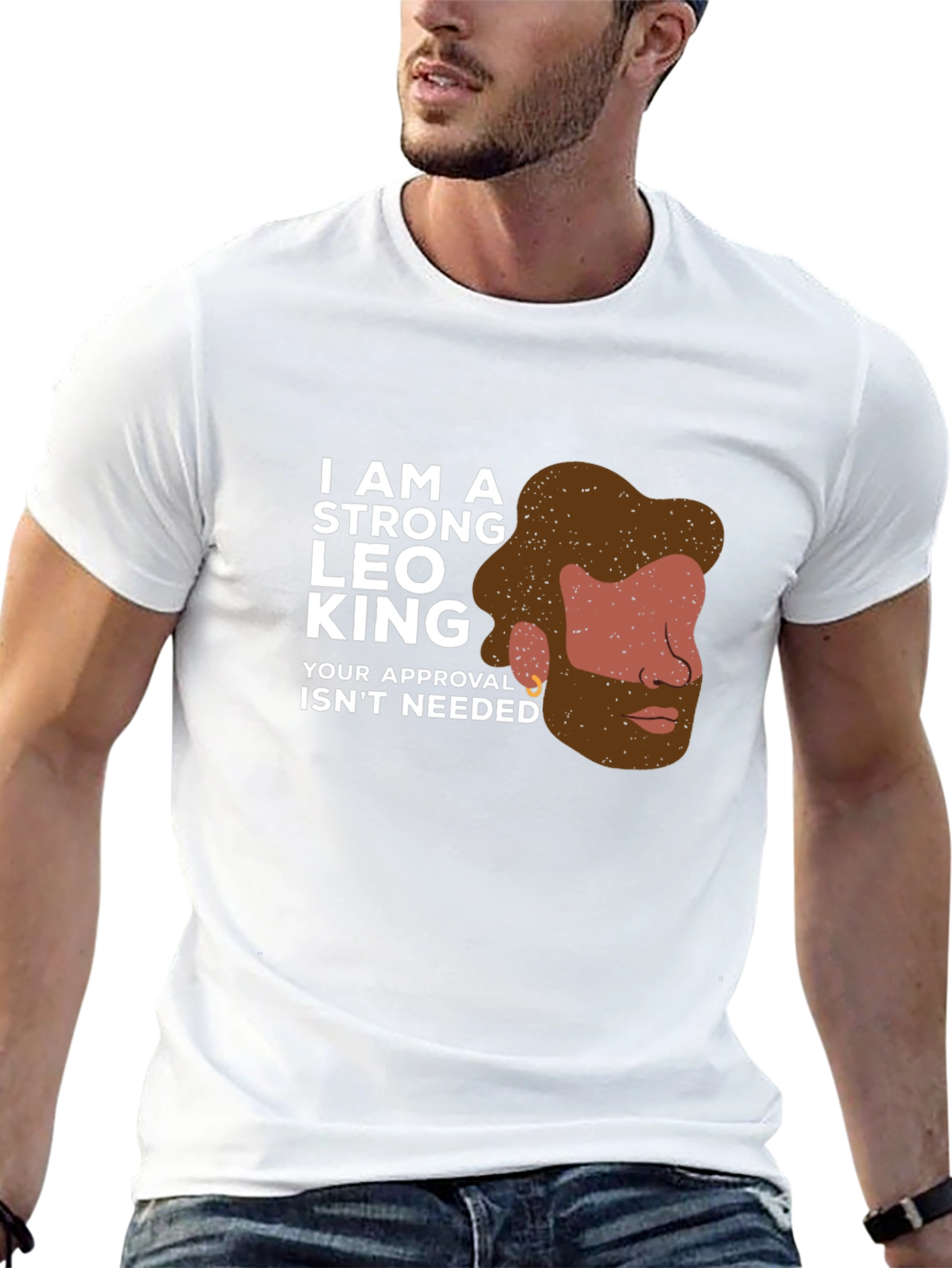 Strong Leo King Graphic T-Shirt