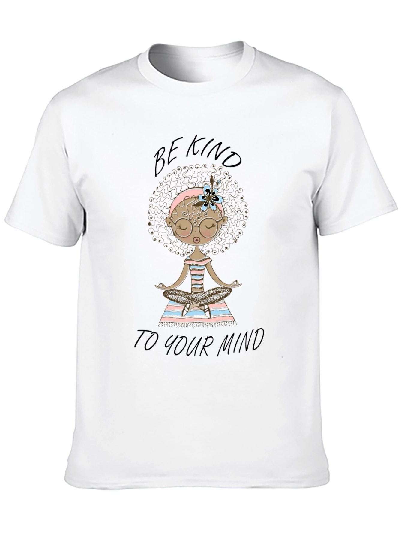 Be Kind To Your Mind Black Graphic T-Shirt