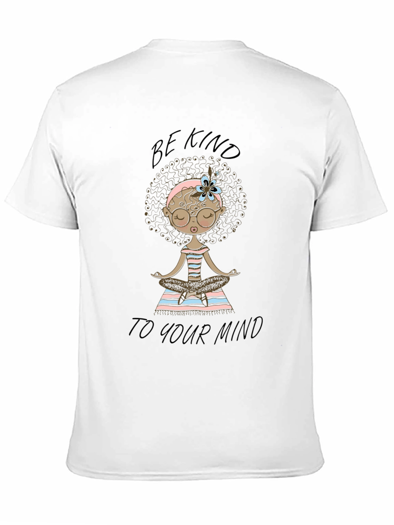 Be Kind To Your Mind Black Graphic T-Shirt