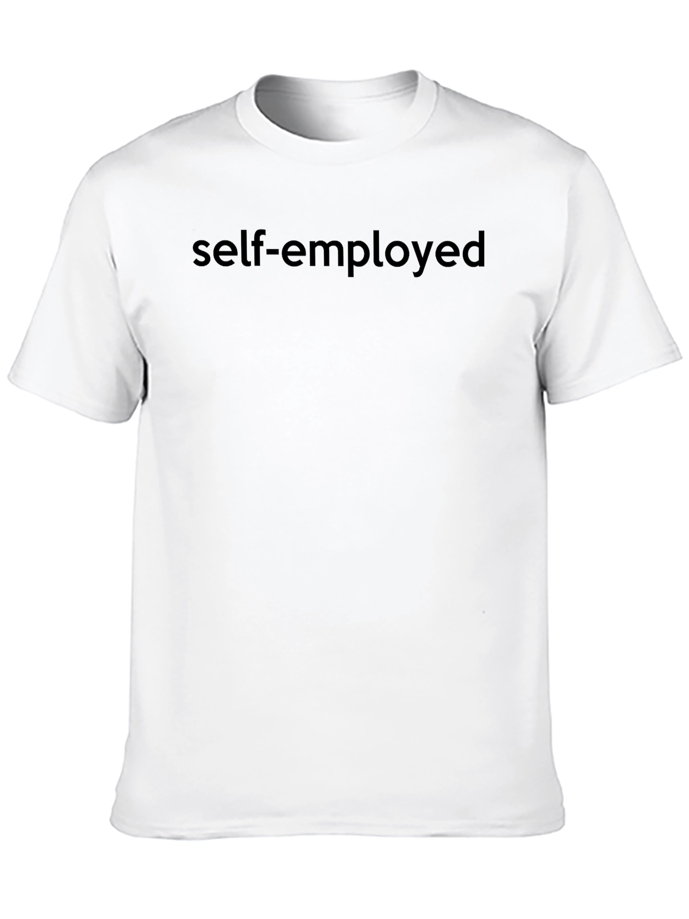 Self-Employed Black Graphic Tee