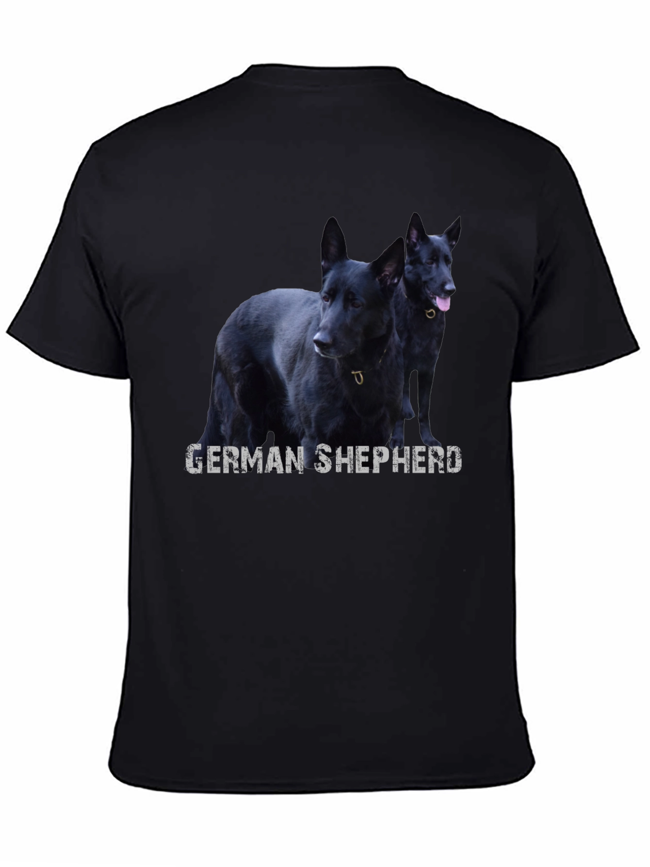Black German Shepherd Dog Graphic T-Shirt