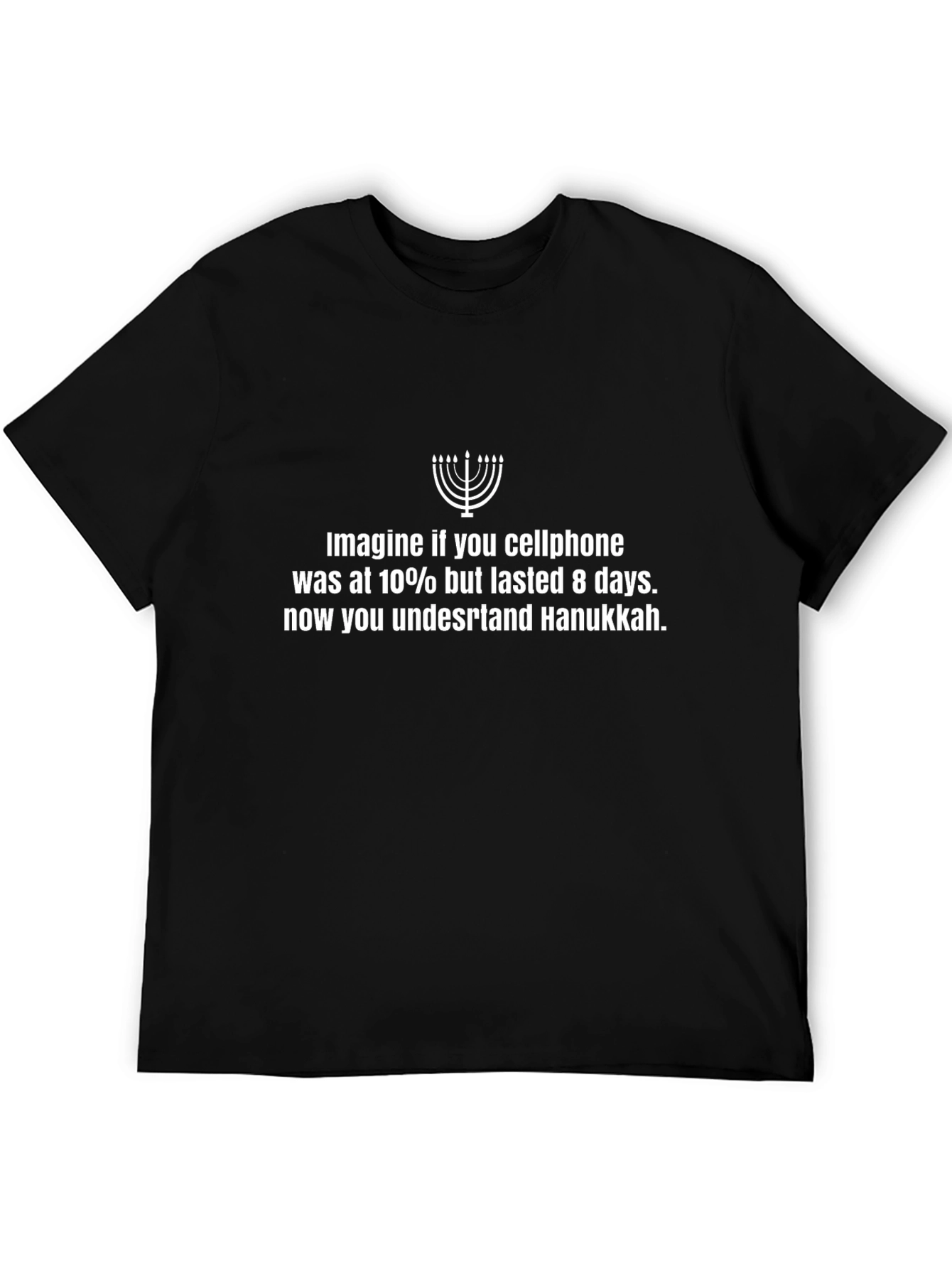 Hanukkah Cellphone Humor T-Shirt
