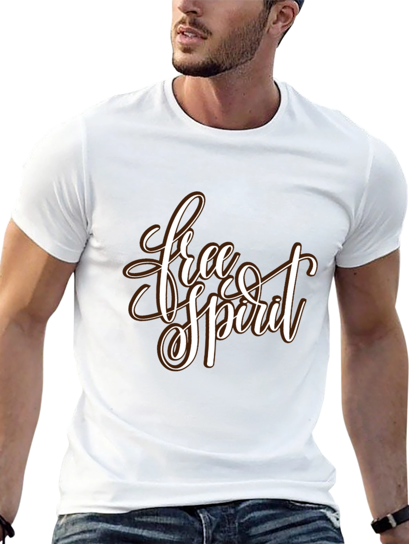 Free Spirit Black Graphic Tee