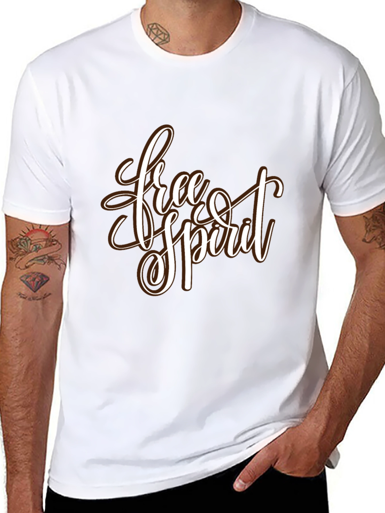 Free Spirit Black Graphic Tee