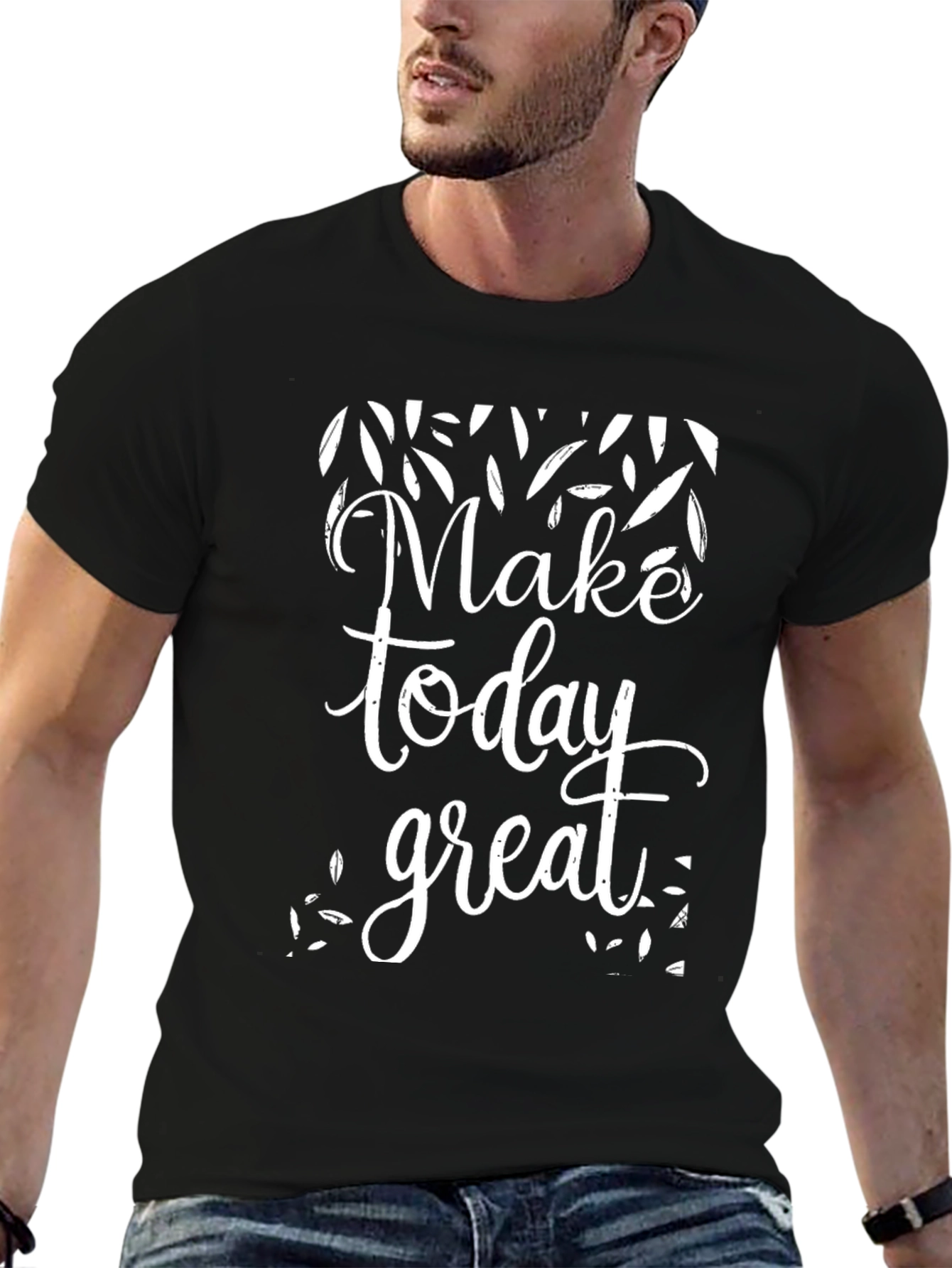 Make Today Great Graphic T-Shirt - Black