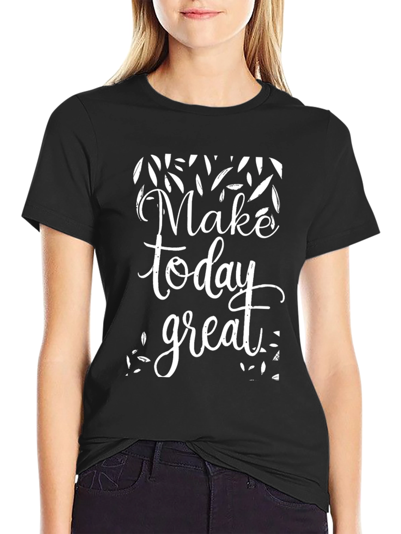 Make Today Great Graphic T-Shirt - Black
