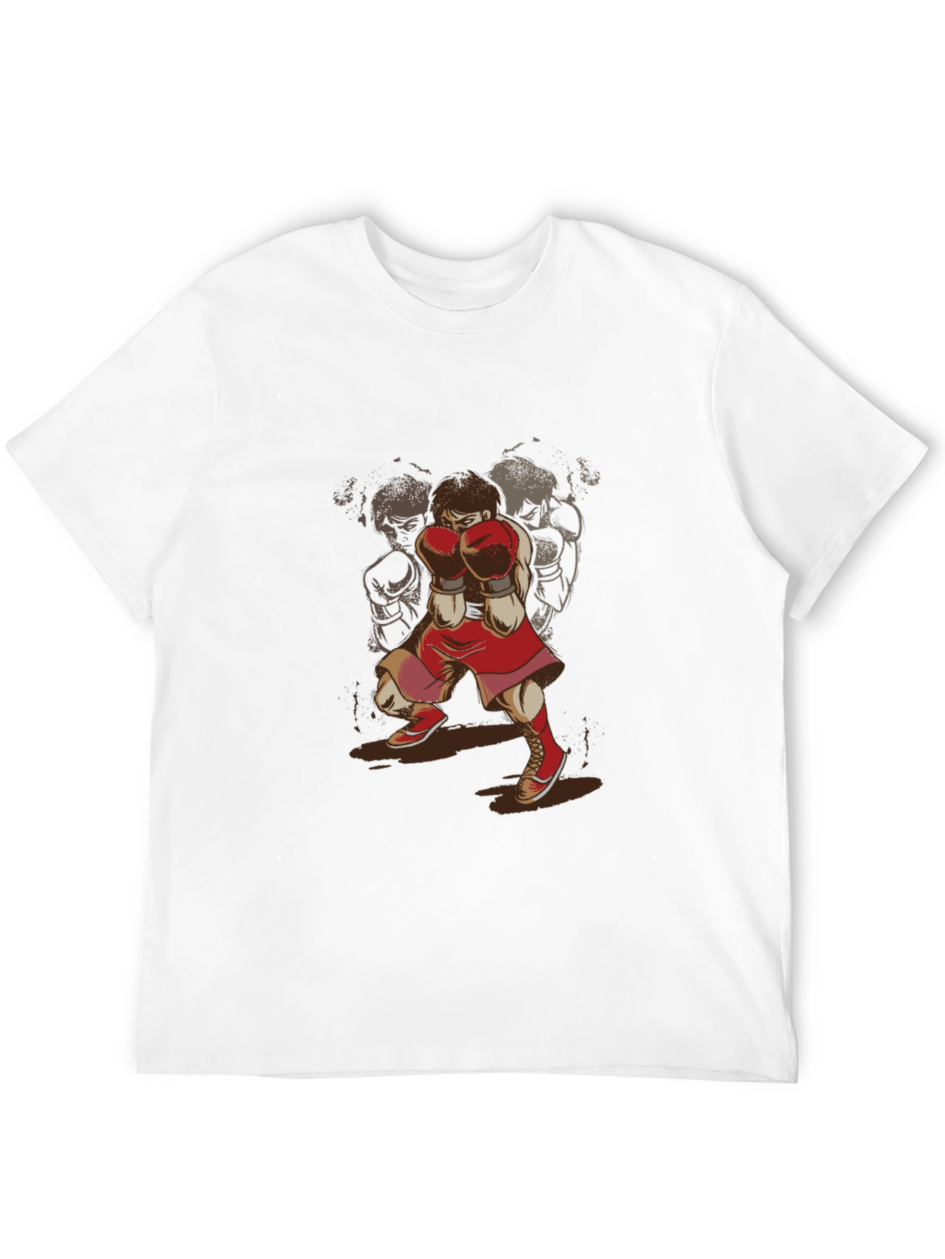 Boxer Graphic T-Shirt - Retro Sports Style Tee