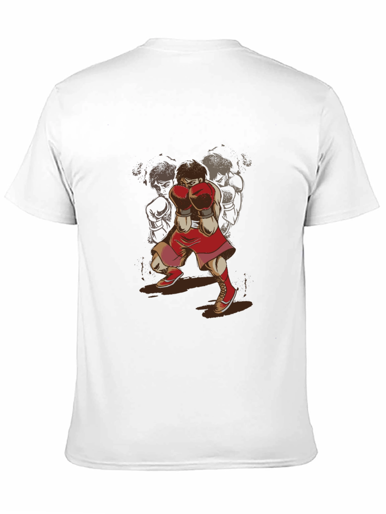 Boxer Graphic T-Shirt - Retro Sports Style Tee
