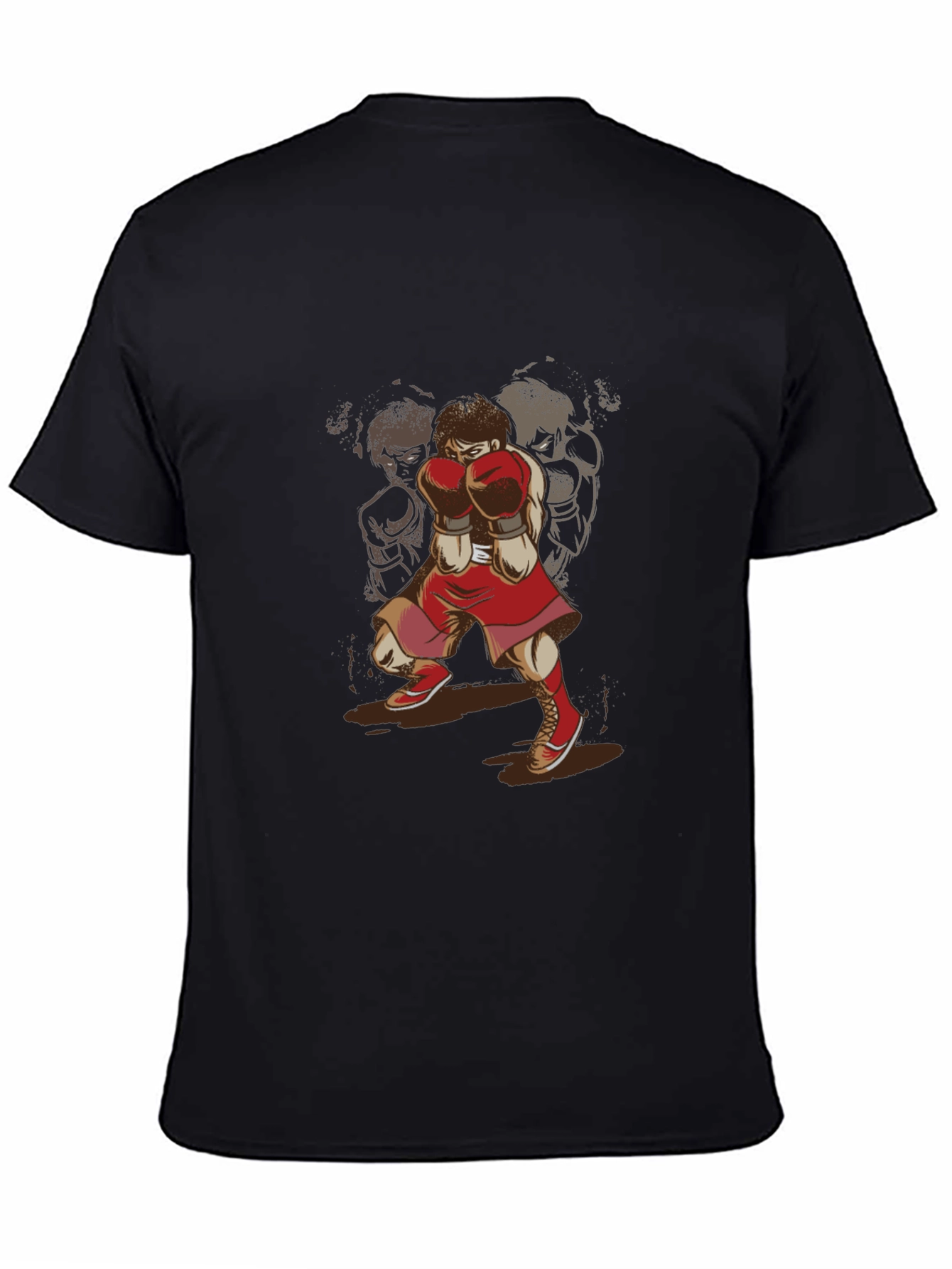Boxer Graphic T-Shirt - Retro Sports Style Tee