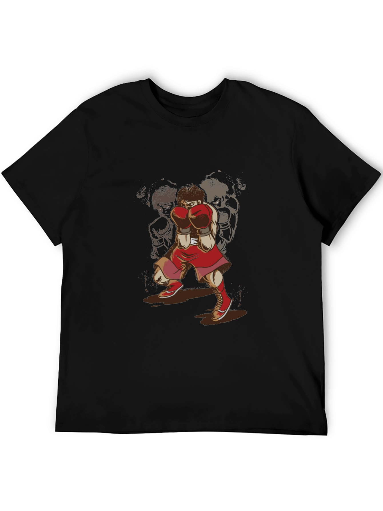 Boxer Graphic T-Shirt - Retro Sports Style Tee