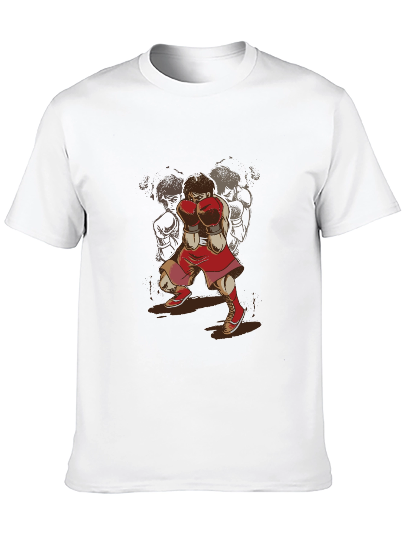 Boxer Graphic T-Shirt - Retro Sports Style Tee