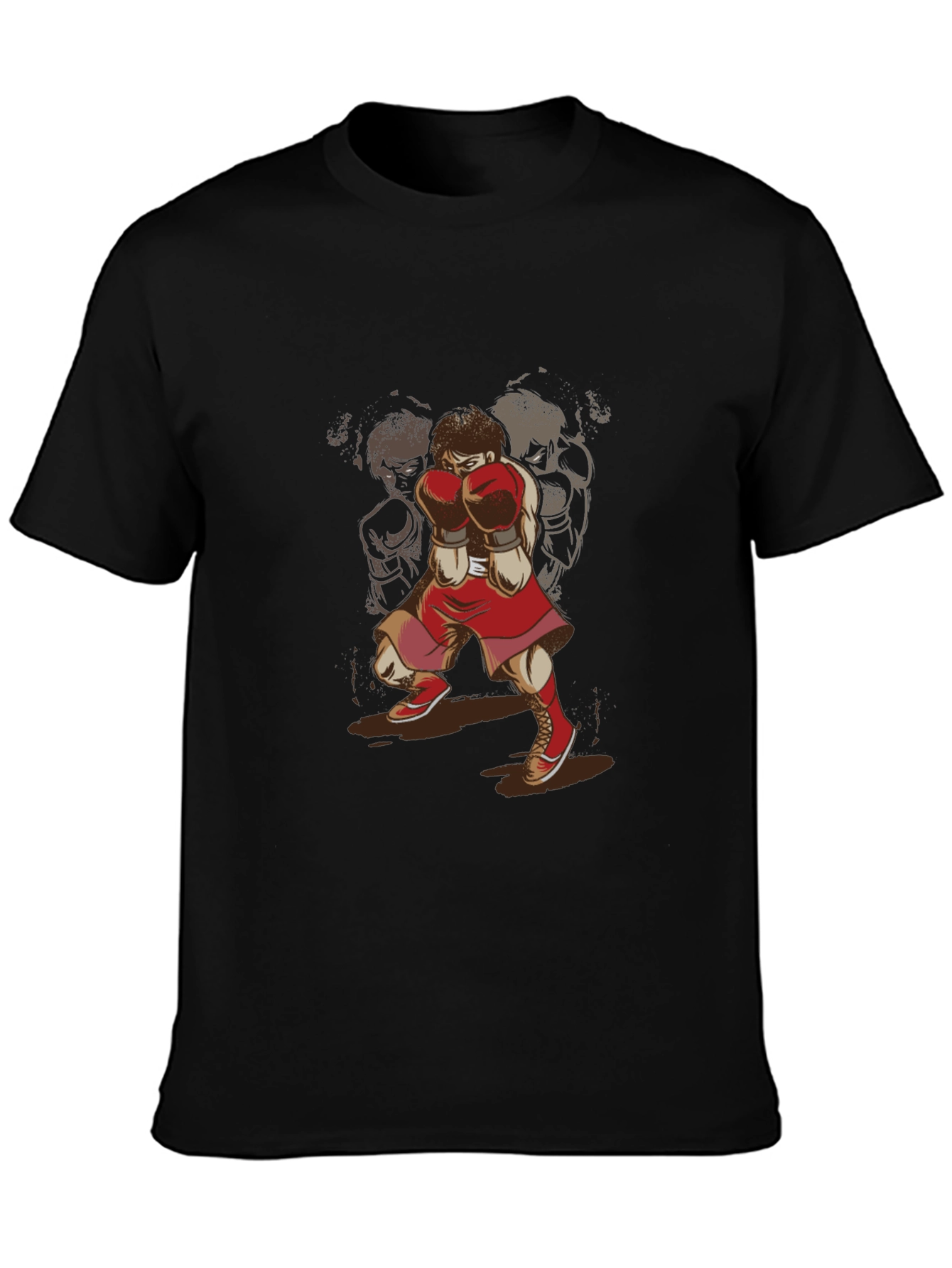 Boxer Graphic T-Shirt - Retro Sports Style Tee