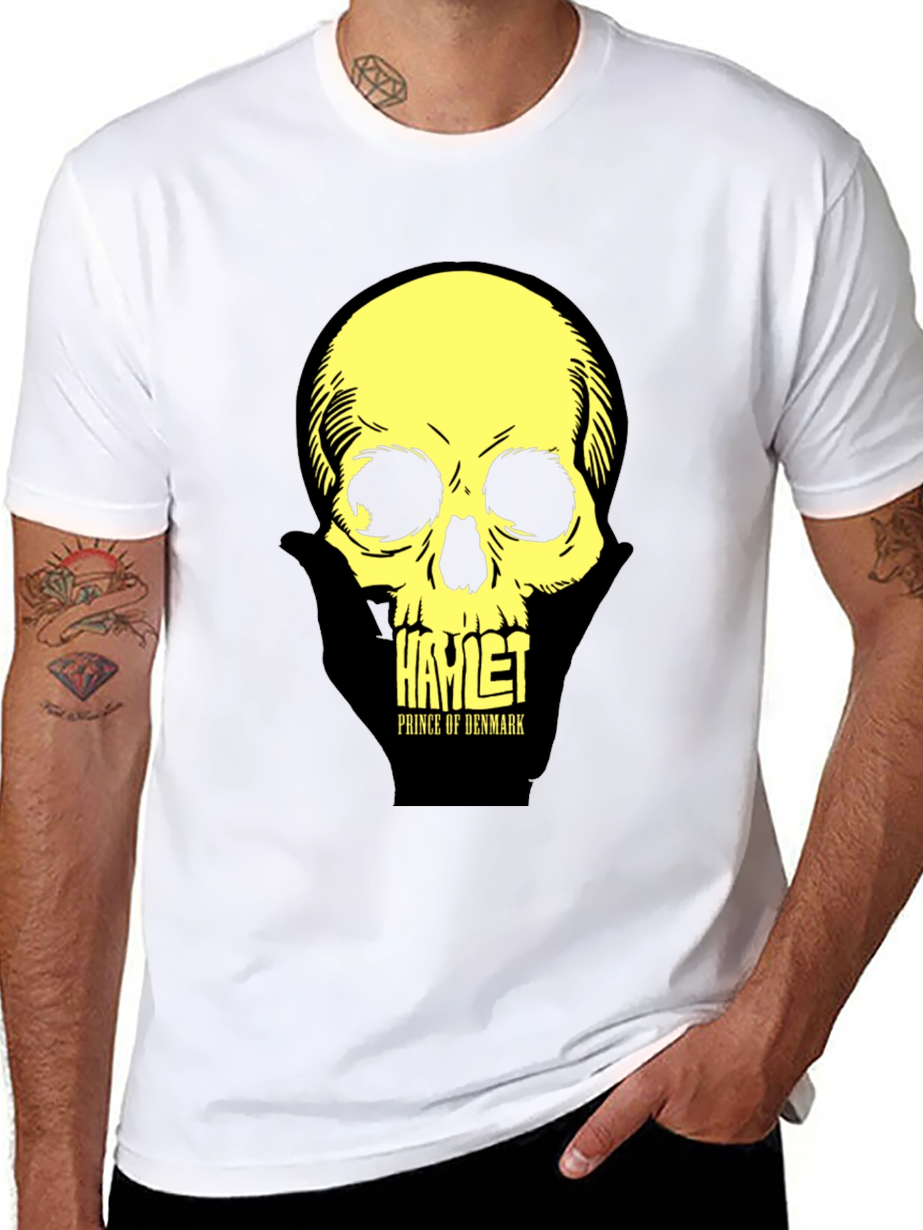 Hamlet Skull T-Shirt: Prince of Denmark Graphic Tee
