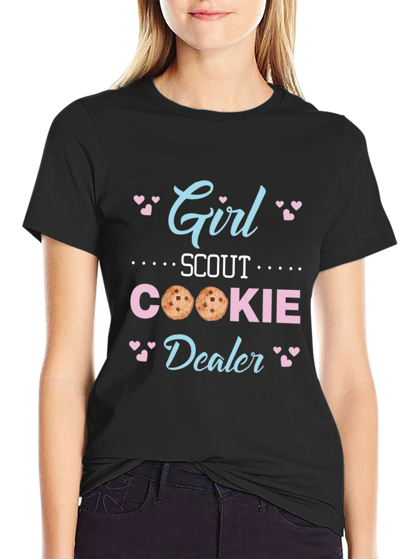 Girl Scout Cookie Dealer Black T-Shirt