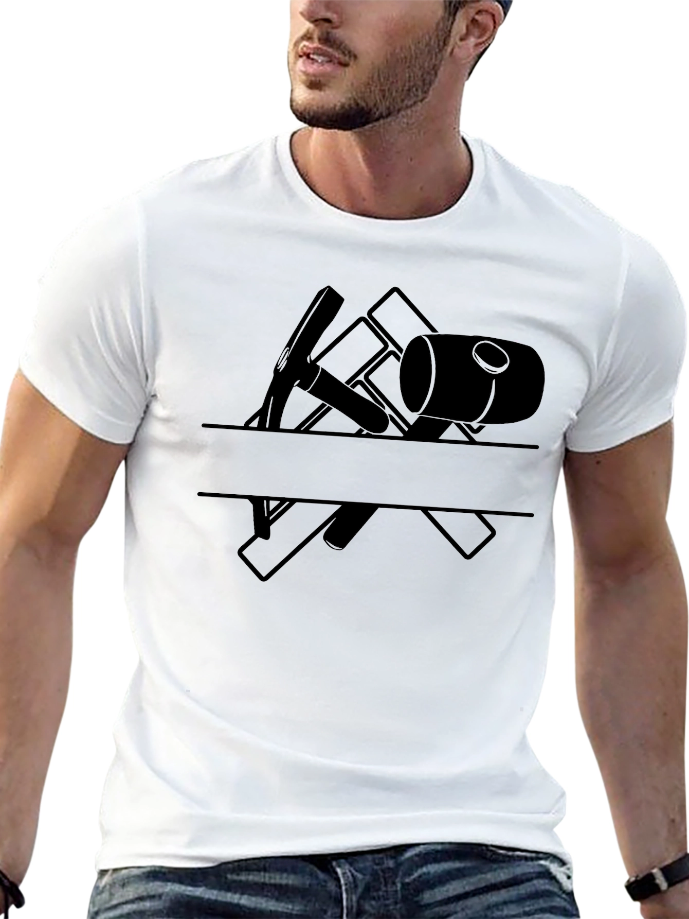 Masonry Graphic T-Shirt - Black