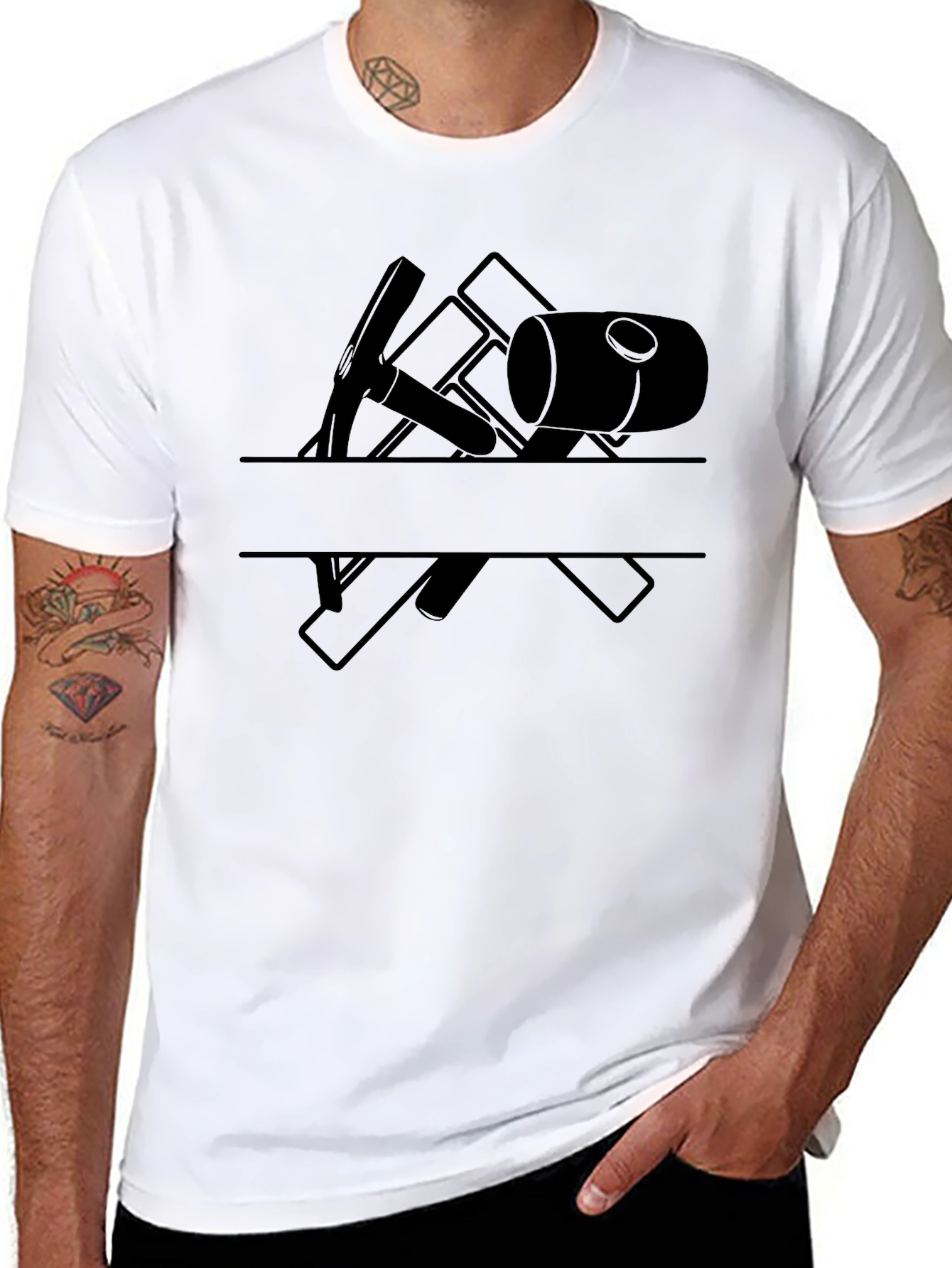Masonry Graphic T-Shirt - Black