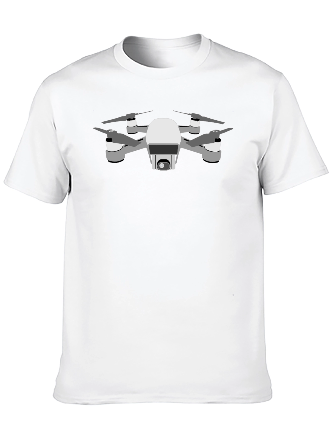 Drone Graphic Tee - Black Short Sleeve