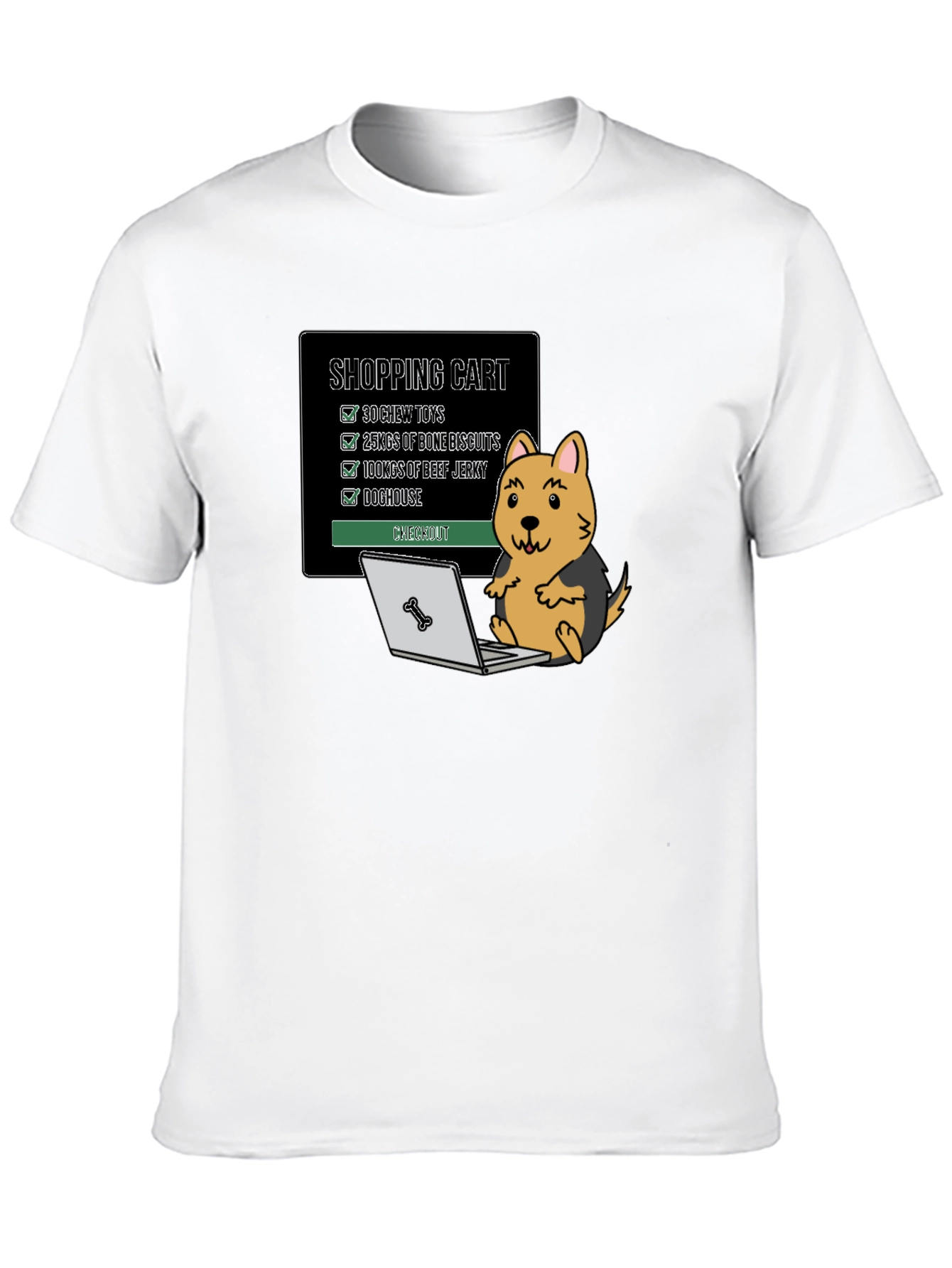 Dogs Shopping Cart T-Shirt