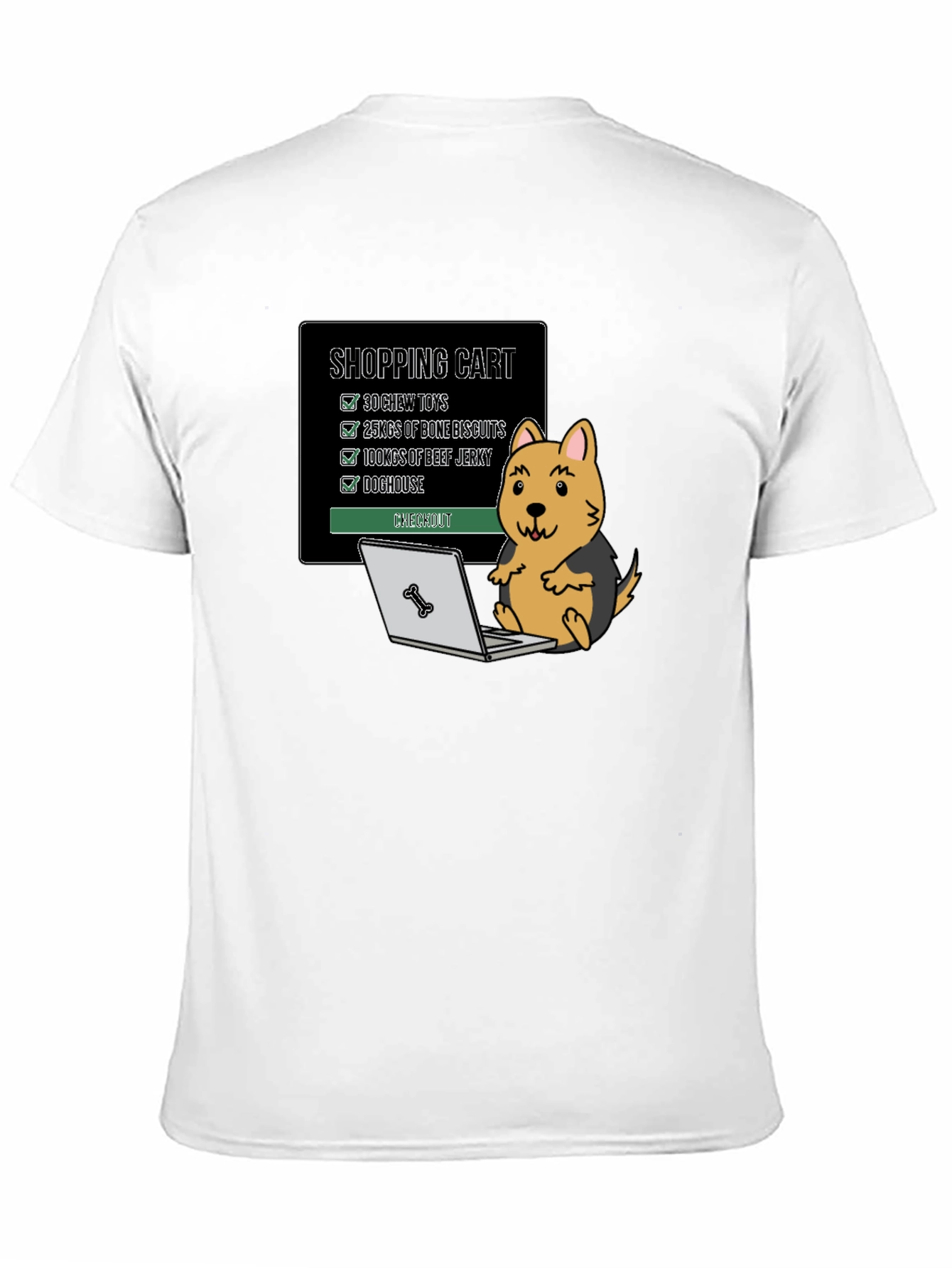 Dogs Shopping Cart T-Shirt