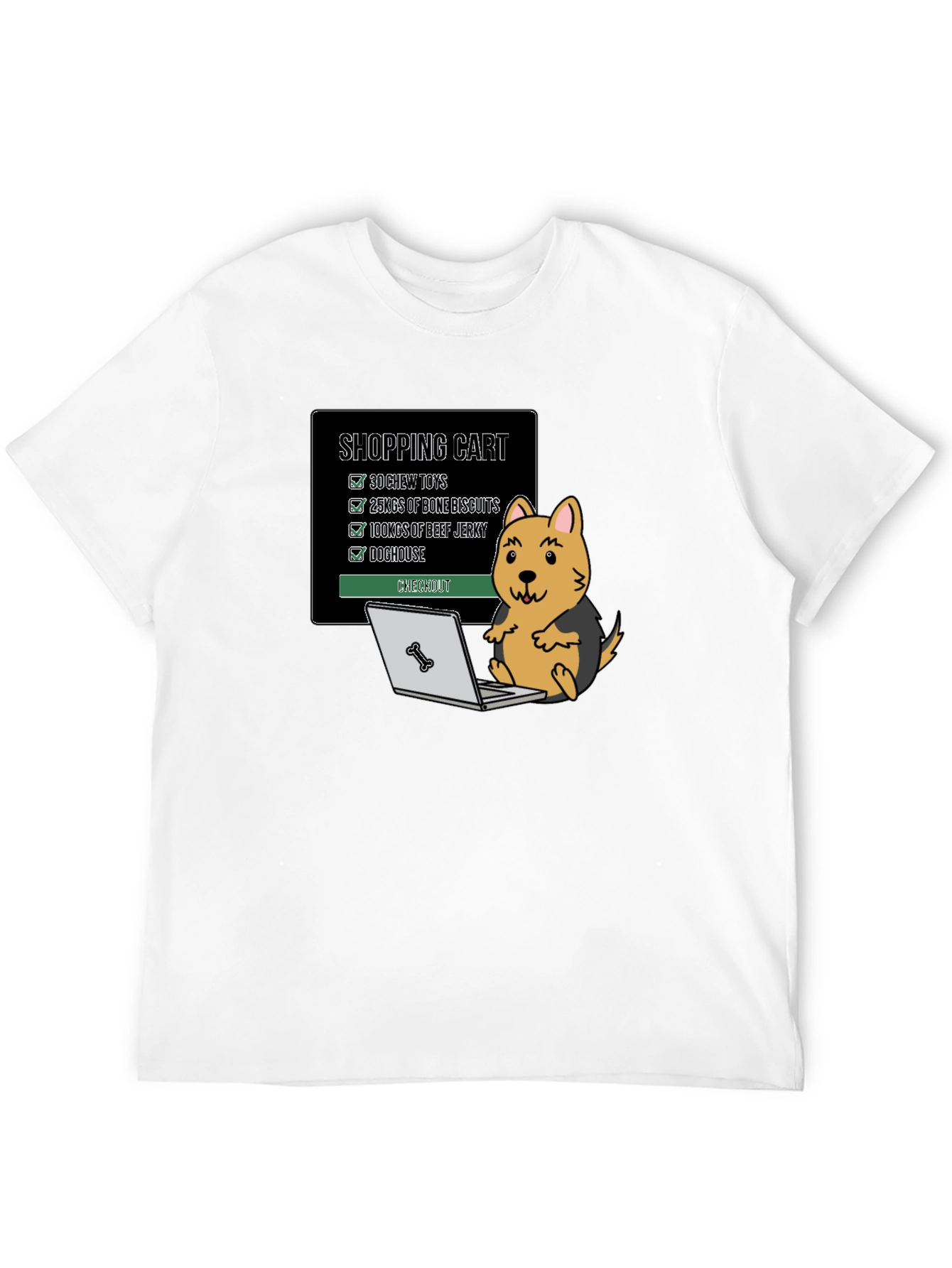 Dogs Shopping Cart T-Shirt