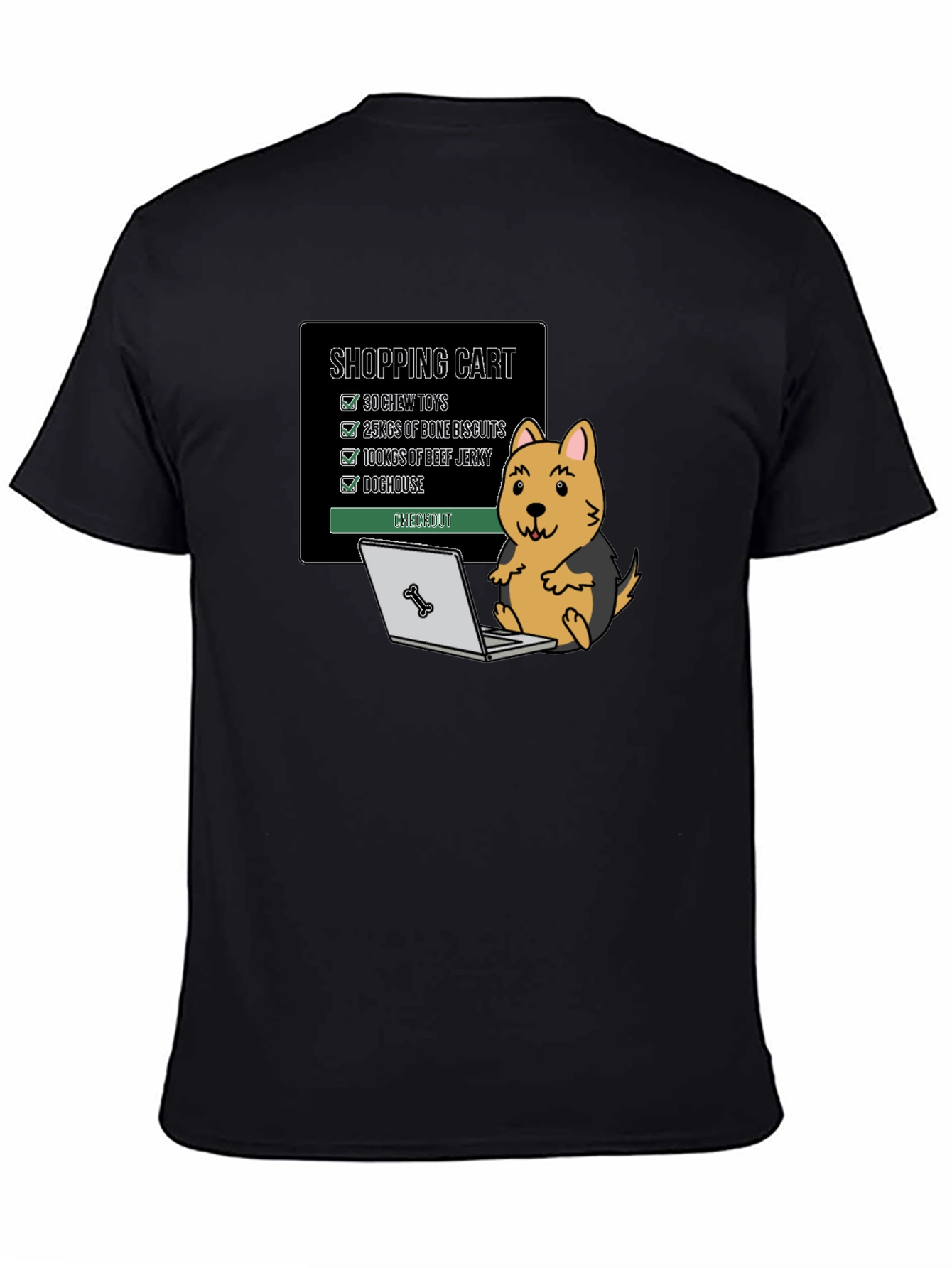 Dogs Shopping Cart T-Shirt