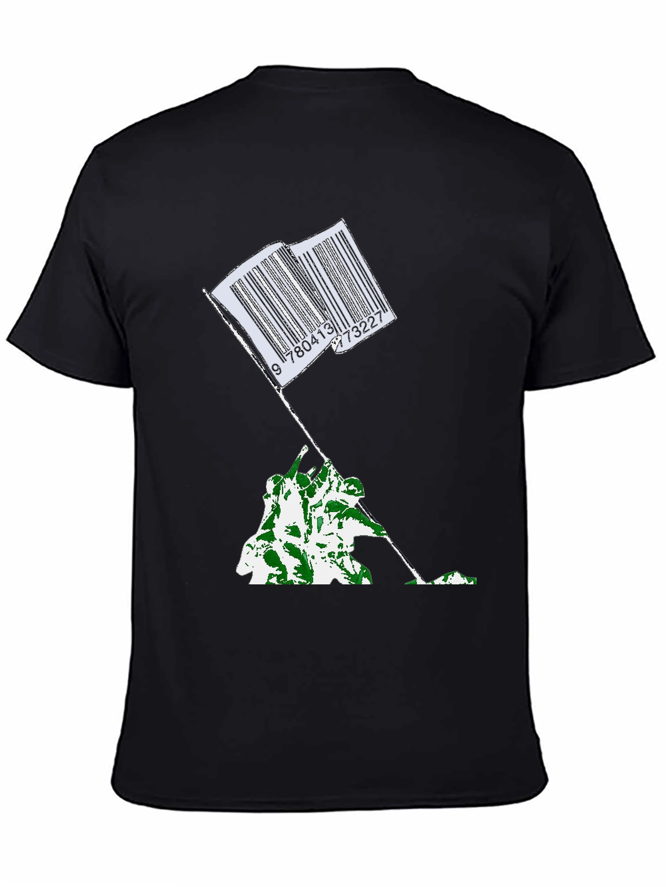 Barcode Flag Graphic Tee - Casual Comfort